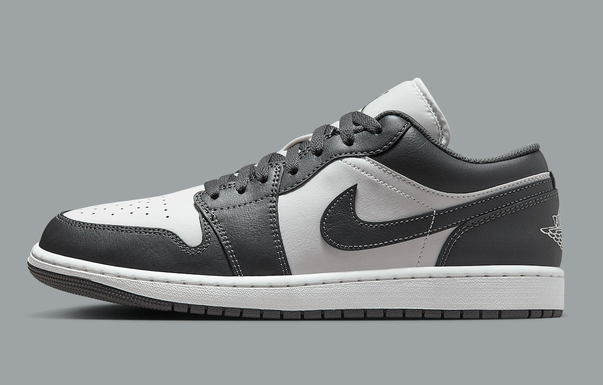 GS Youth /Women's Air Jordan 1 Low "Grey/White" 553560-044 Fashion Athletic Sneaker