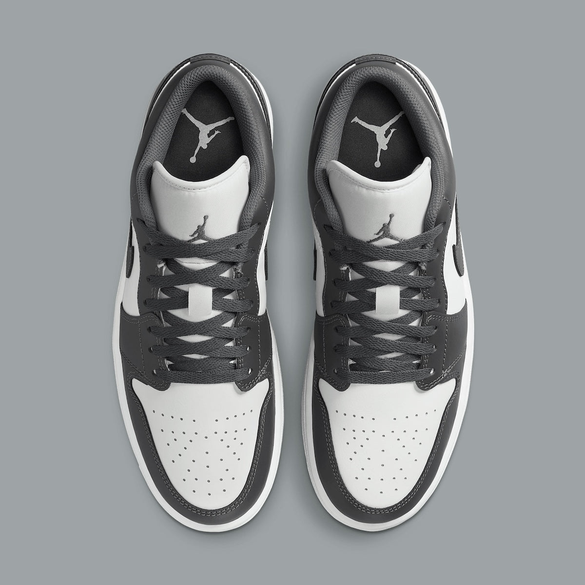 GS Youth /Women's Air Jordan 1 Low "Grey/White" 553560-044 Fashion Athletic Sneaker