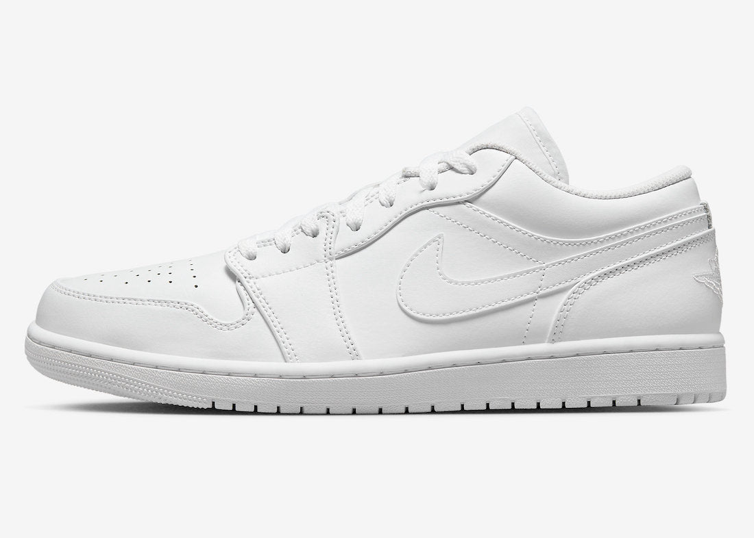 Men's Air Jordan 1 Low "Triple White" 553558-136