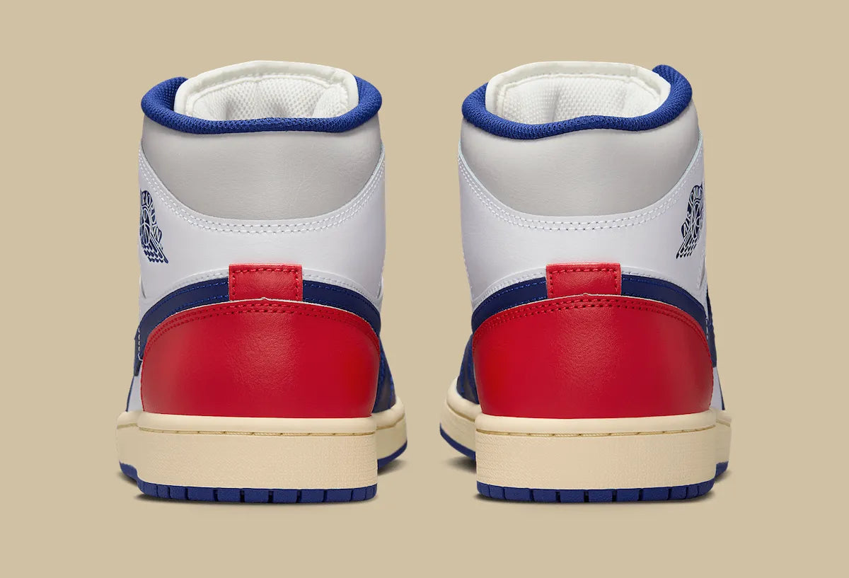 Men's Air Jordan 1 Mid "Rare Air" Red/White/Blue DQ8426-102 Fashion Athletic Sneaker