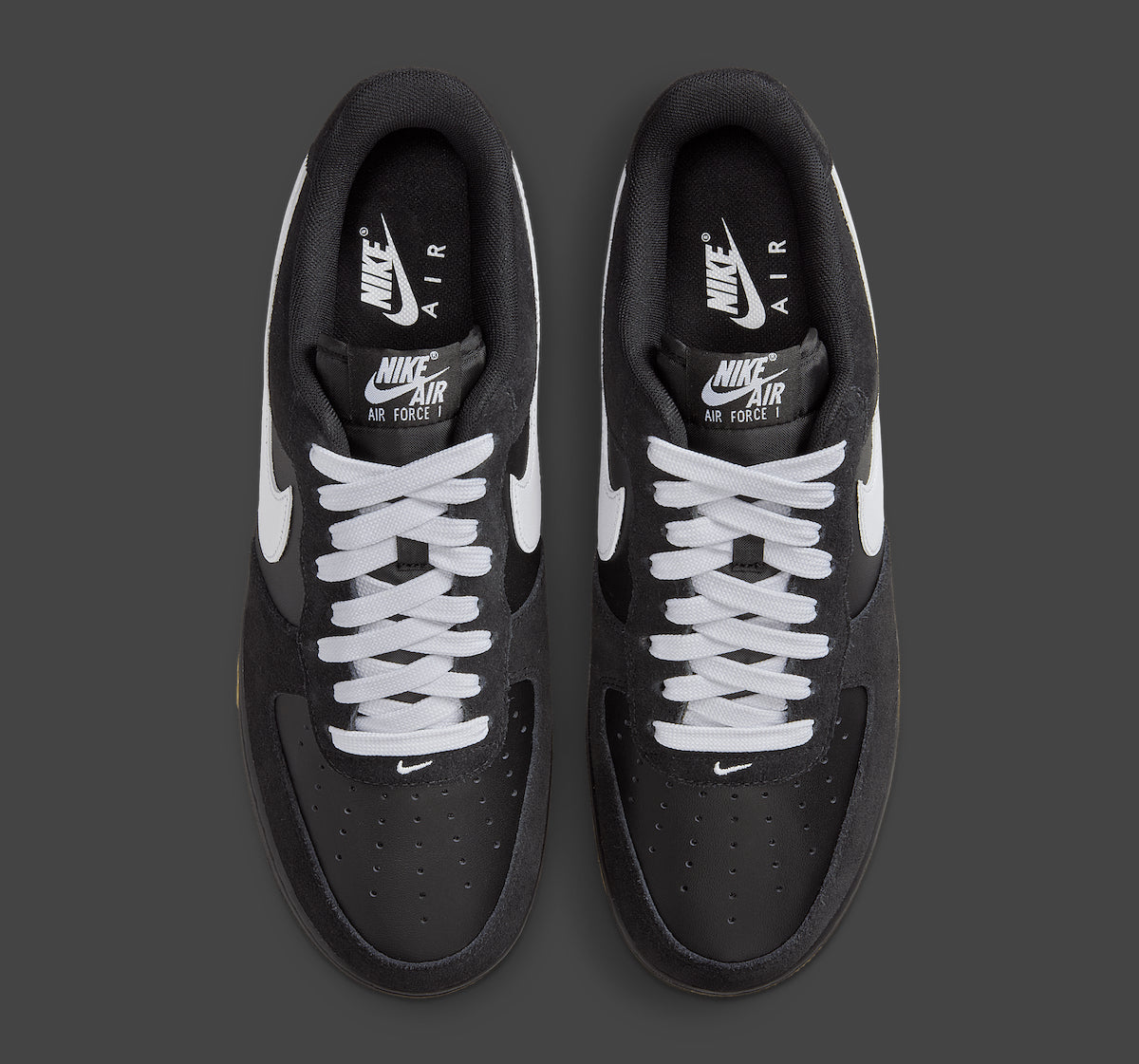 Men's Nike Air Force 1 "Black Gum" IB6388-001 Fashion Athletic Sneaker