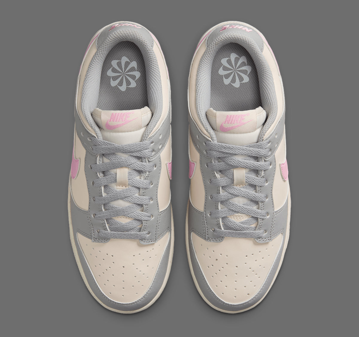 Women's Nike Dunk Low "Light Smoke Grey/ Pink Rise" DD1873-002 Fashion Athletic Sneaker