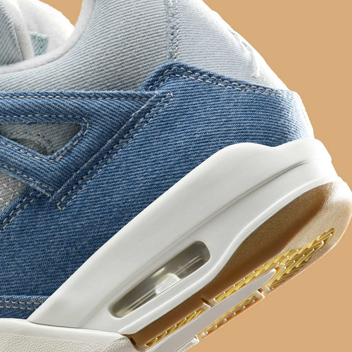 Women's Air Jordan 4 "Denim" IB6716-100 Fashion Athletic Sneaker Blue Jean Shoe