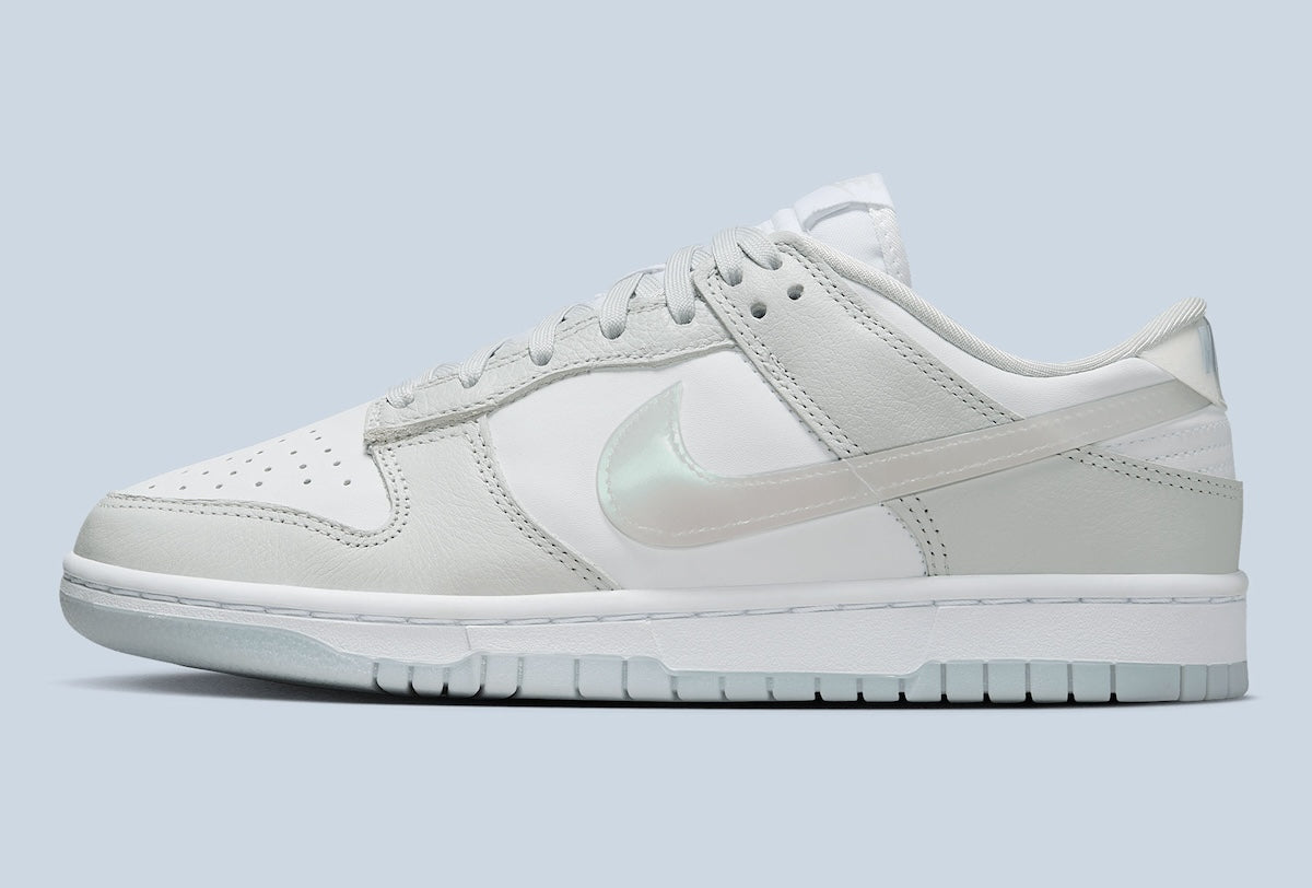 Women's Nike Dunk Low "Iridescent" HJ5787-001 White Fashion Athletic Sneaker