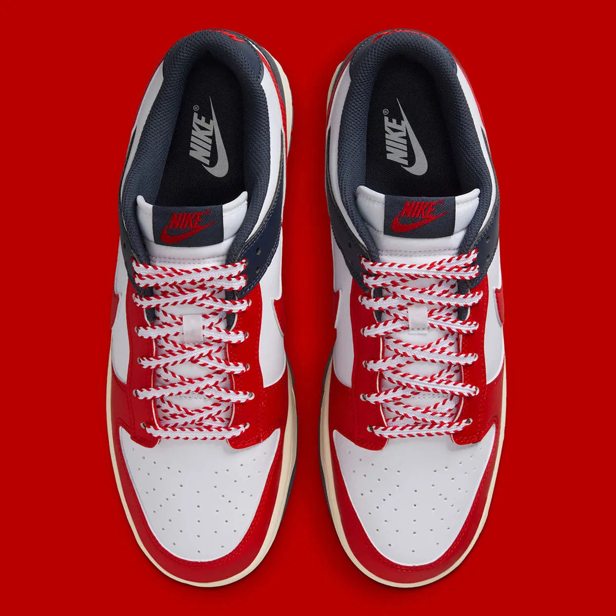 Men's Nike Dunk Low "Baseball" Red/White/Blue IM2222-100 Fashion Athletic Sneaker