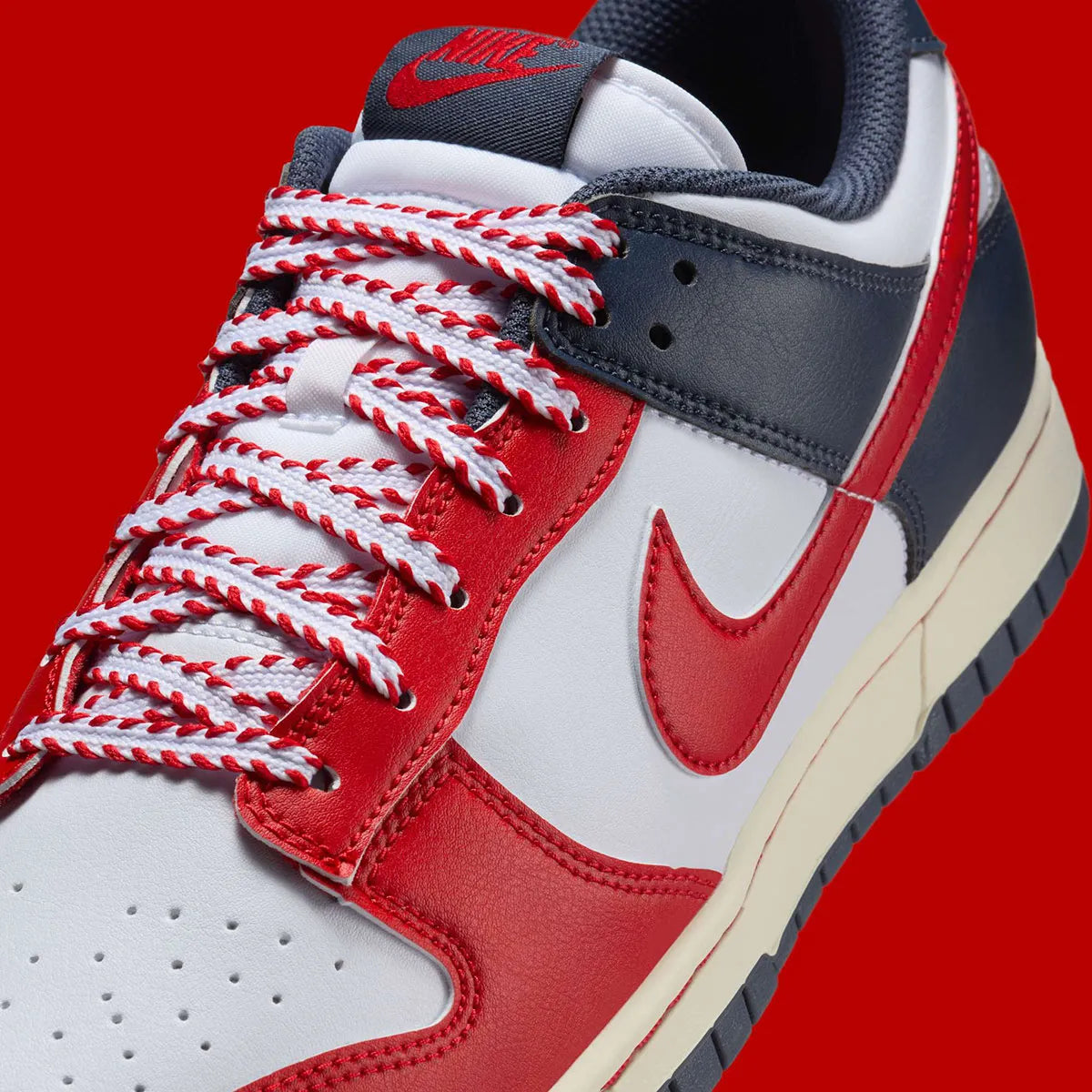 Men's Nike Dunk Low "Baseball" Red/White/Blue IM2222-100 Fashion Athletic Sneaker