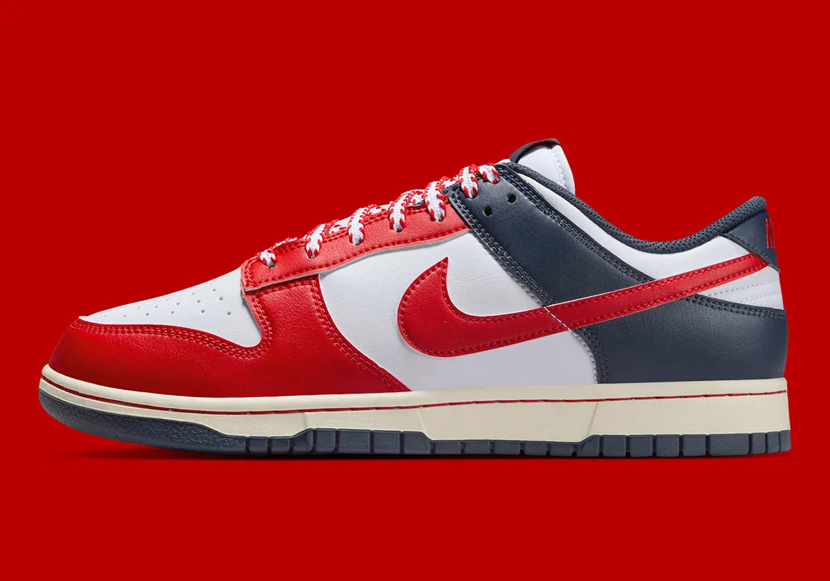 Men's Nike Dunk Low "Baseball" Red/White/Blue IM2222-100 Fashion Athletic Sneaker