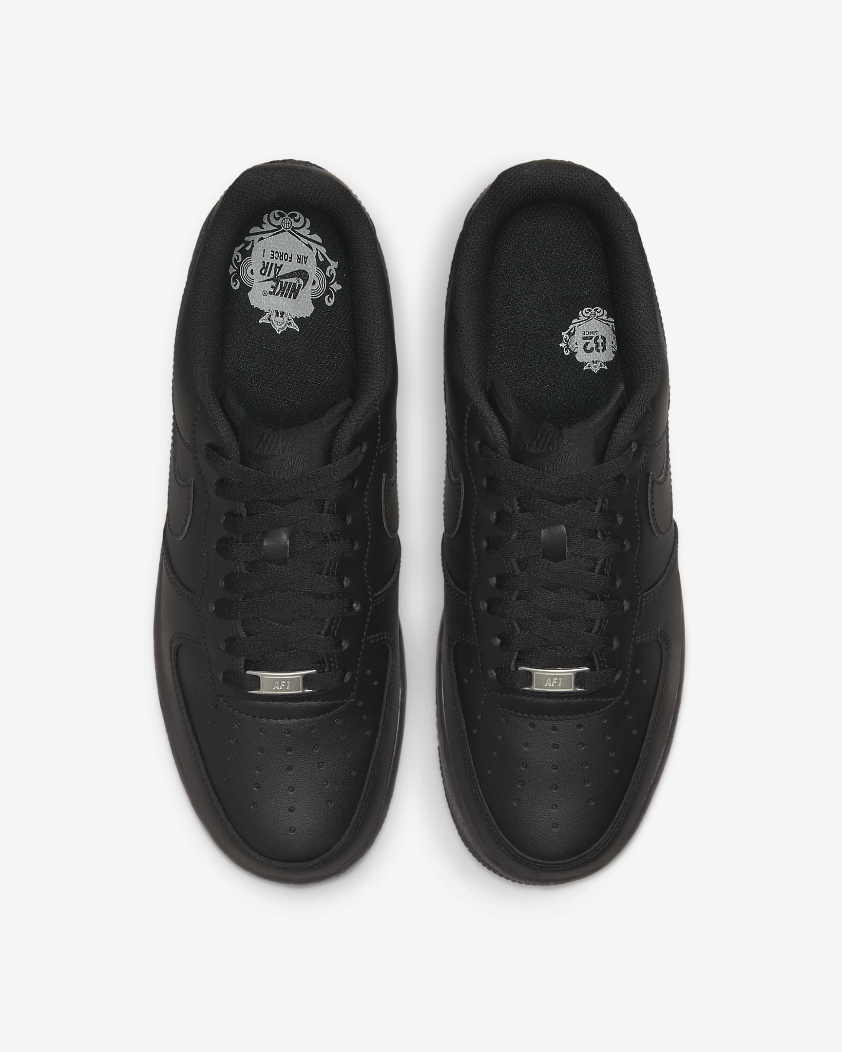 Men's Air Force 1 "Triple Black" Fashion Athletic Training Sneaker