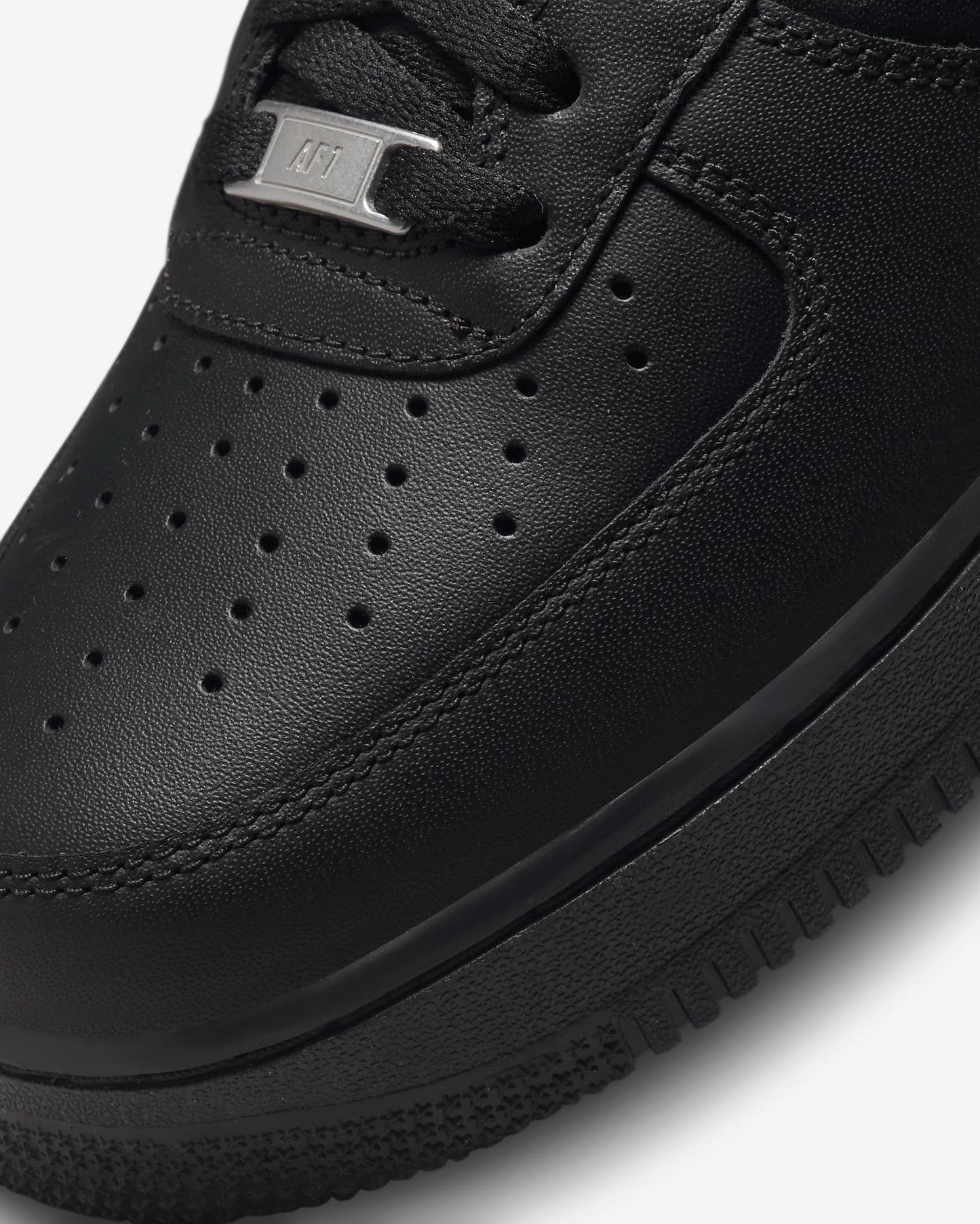 Men's Air Force 1 "Triple Black" Fashion Athletic Training Sneaker