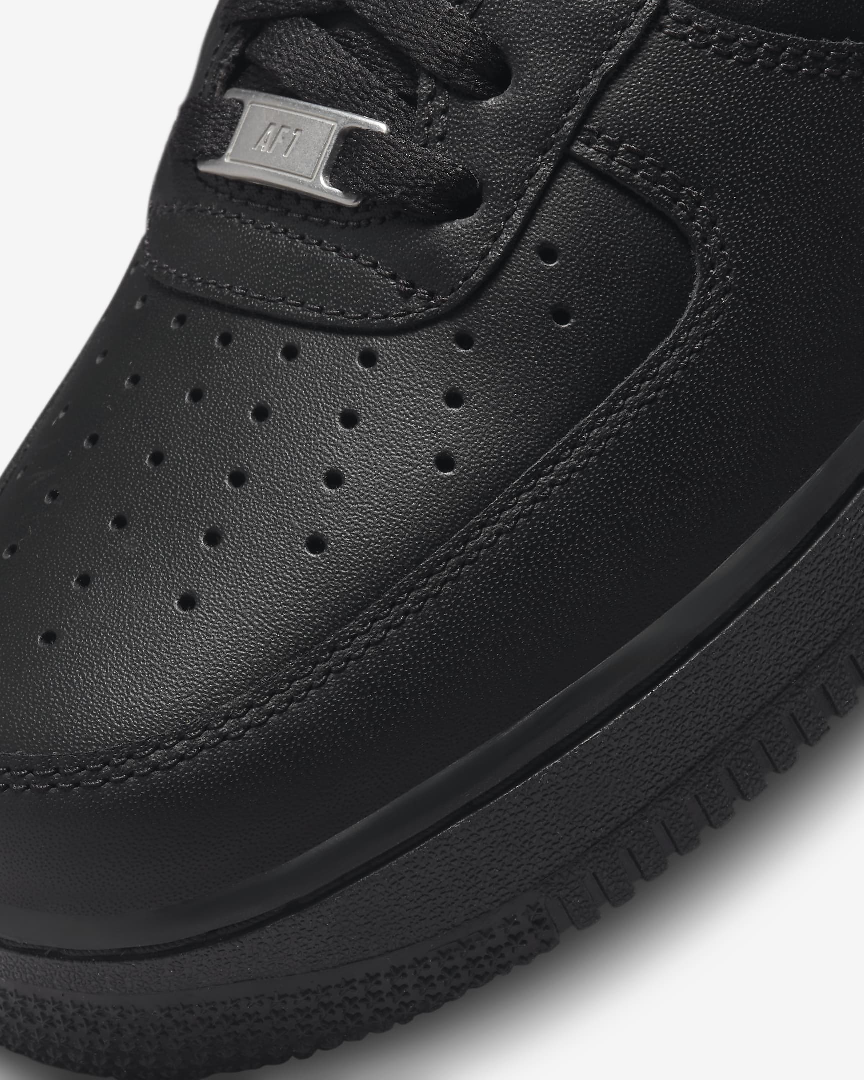 Men's Air Force 1 "Triple Black" Fashion Athletic Training Sneaker
