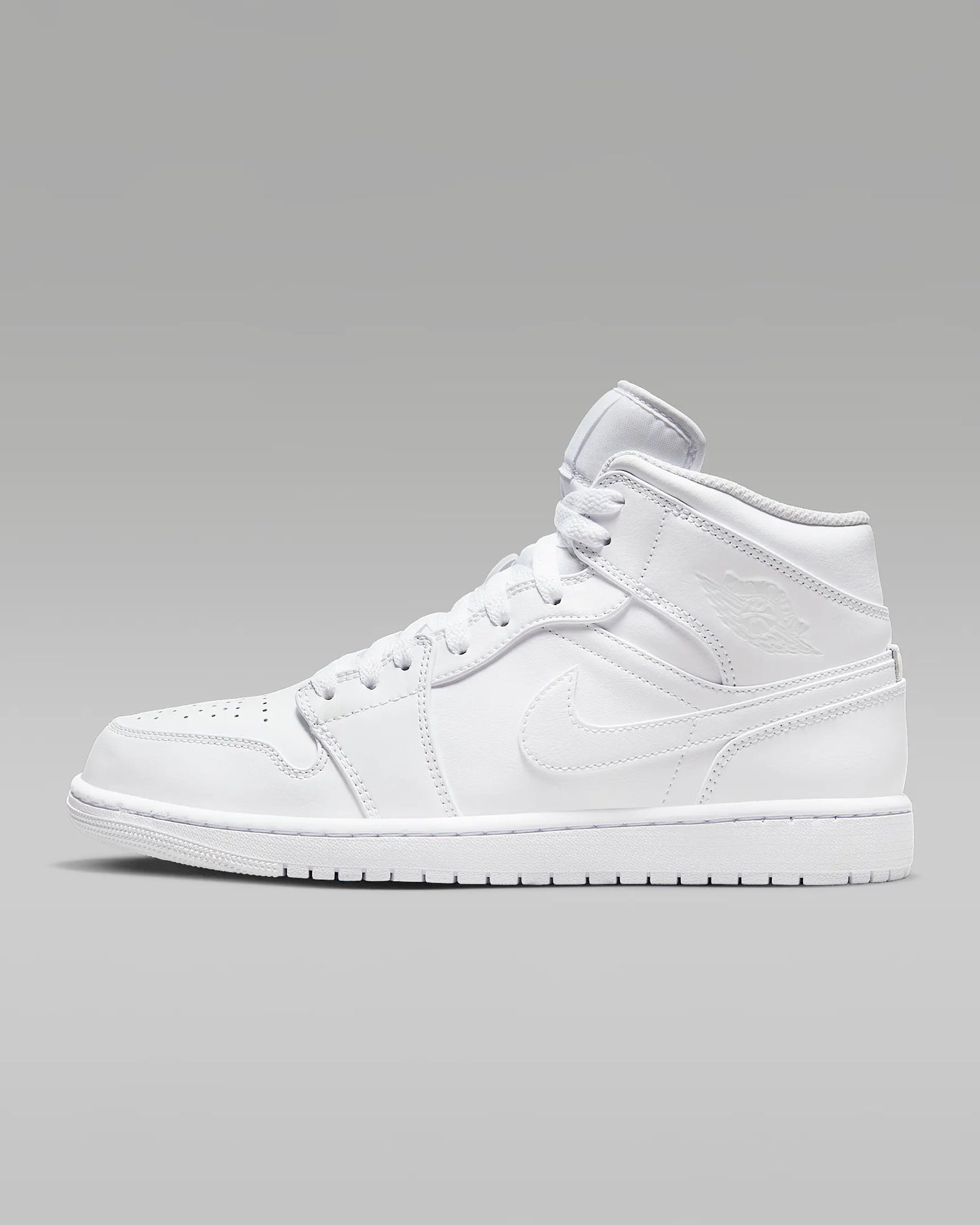 Men's Air Jordan 1 Mid "Triple White" 554724-136