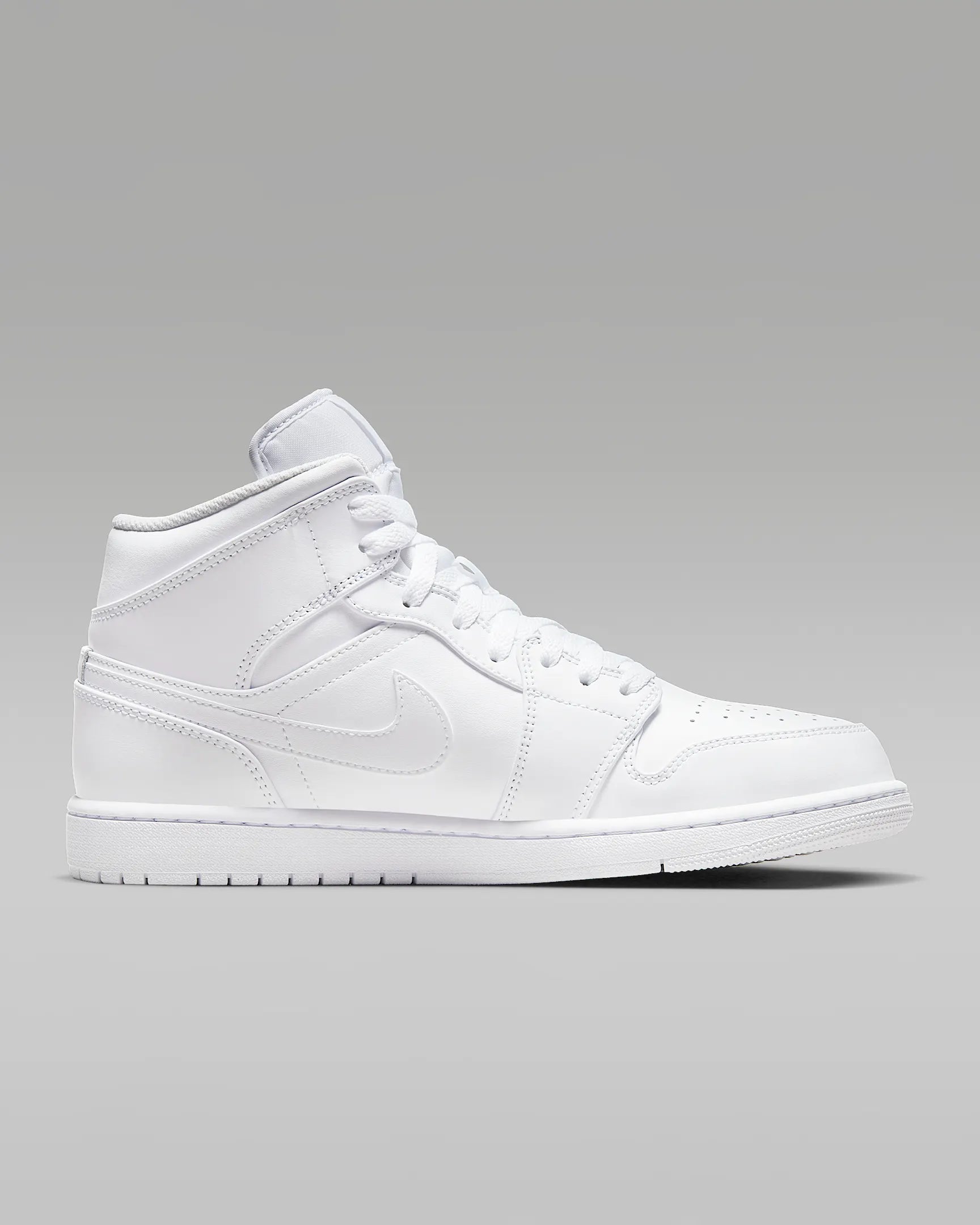 Men's Air Jordan 1 Mid "Triple White" 554724-136