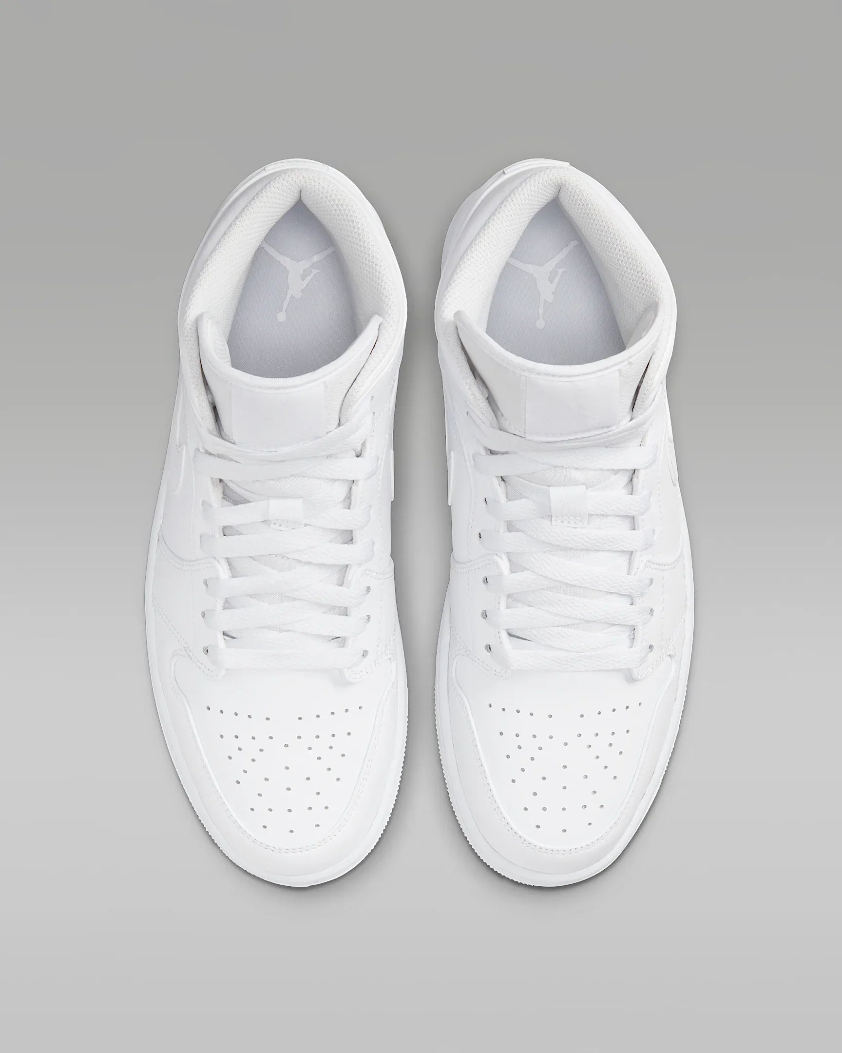 Men's Air Jordan 1 Mid "Triple White" 554724-136