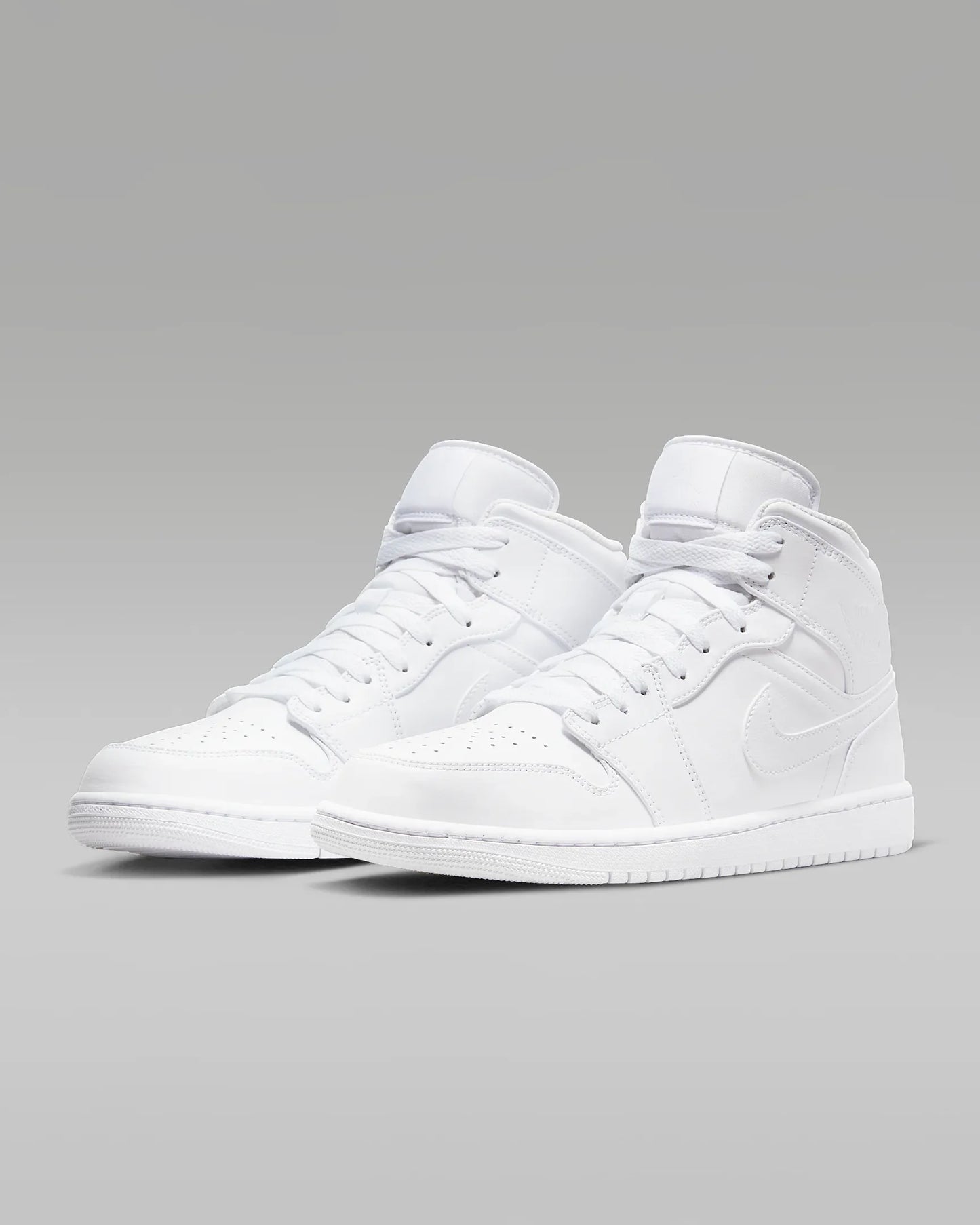 Men's Air Jordan 1 Mid "Triple White" 554724-136