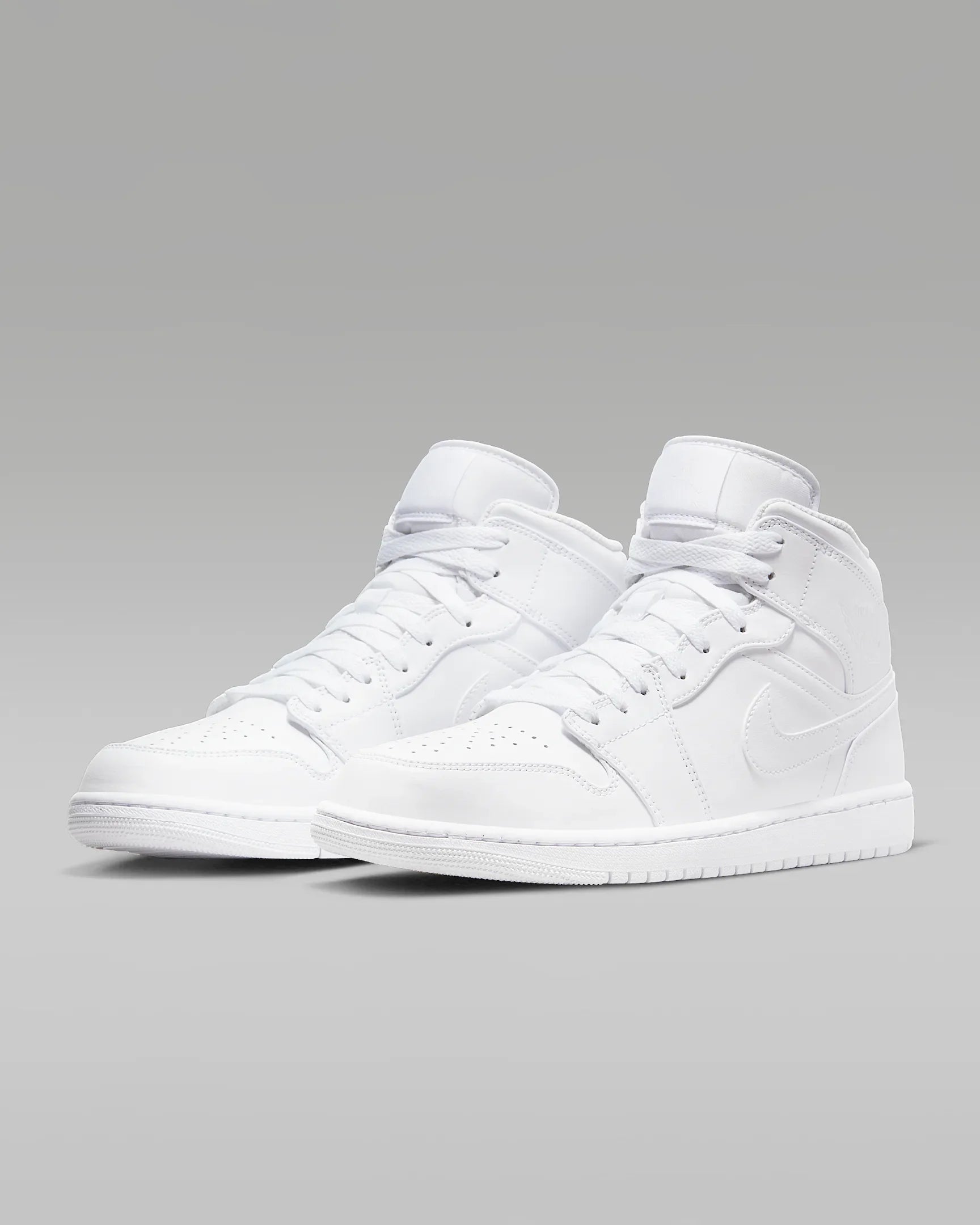 Men's Air Jordan 1 Mid "Triple White" 554724-136