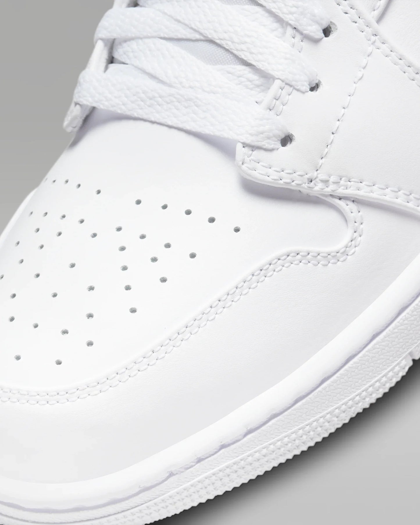 Men's Air Jordan 1 Mid "Triple White" 554724-136