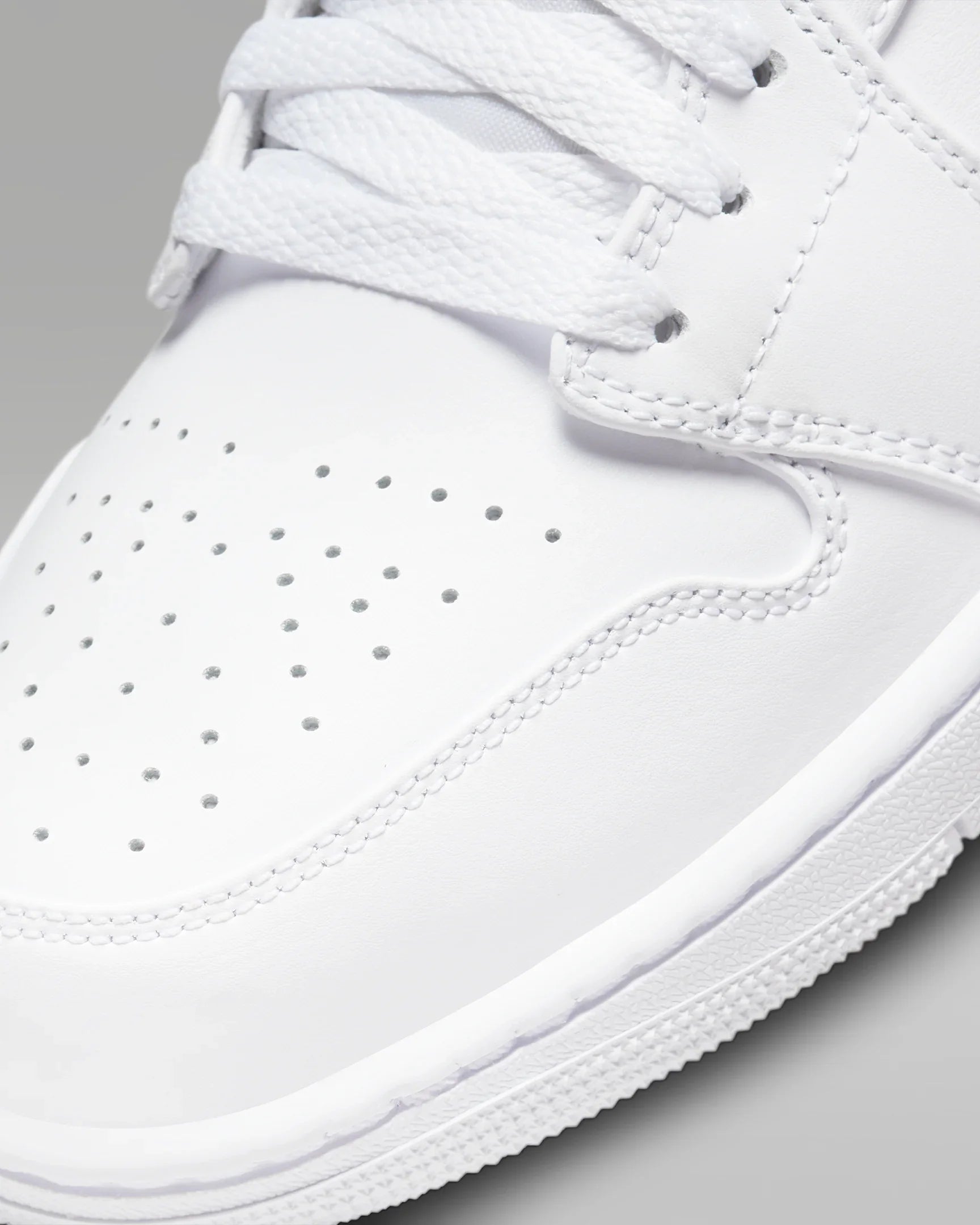 Men's Air Jordan 1 Mid "Triple White" 554724-136