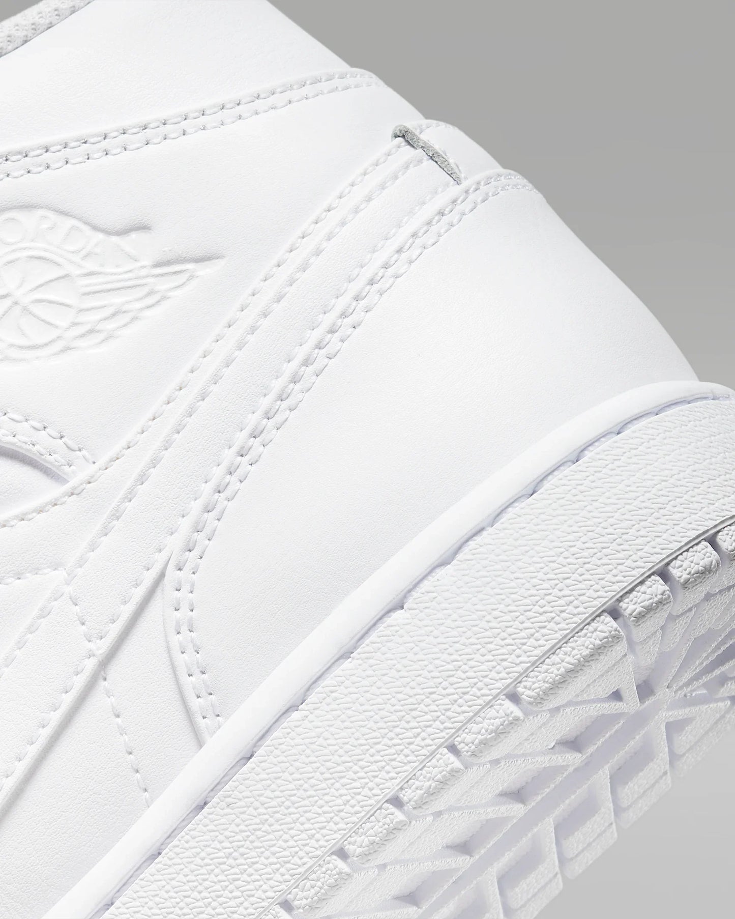 Men's Air Jordan 1 Mid "Triple White" 554724-136