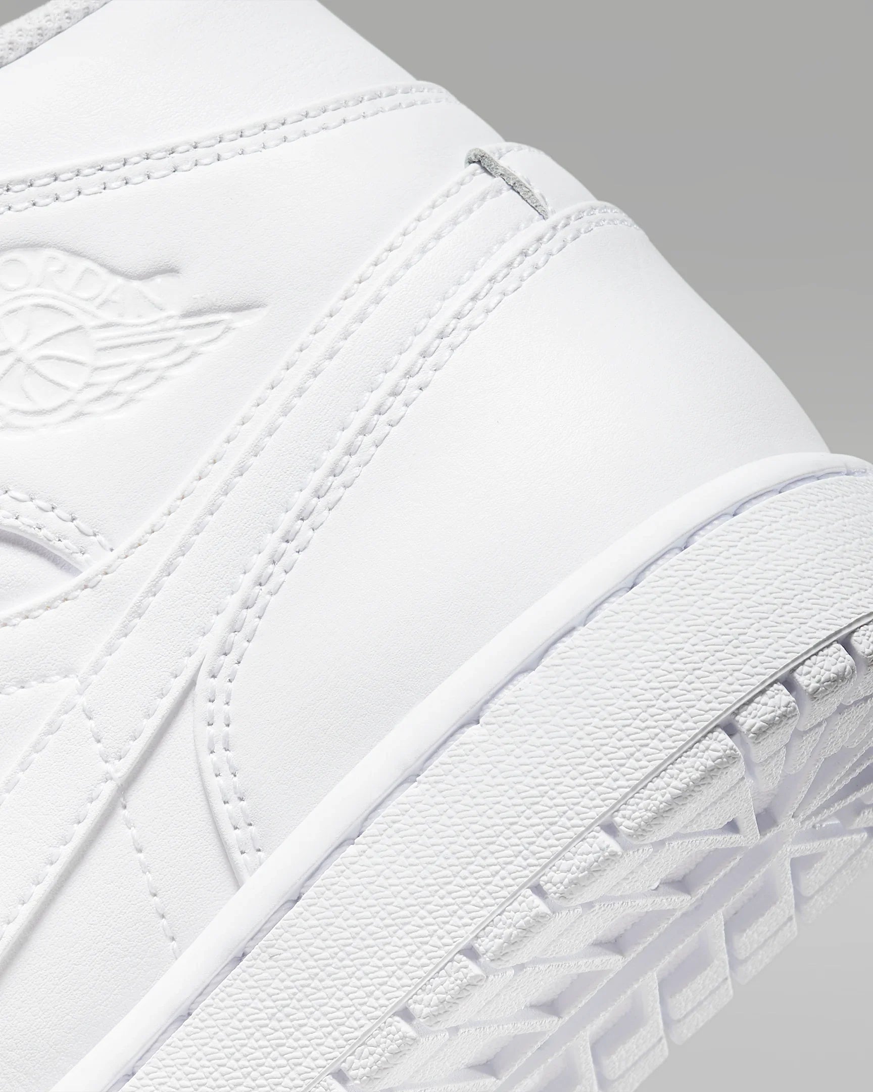 Men's Air Jordan 1 Mid "Triple White" 554724-136