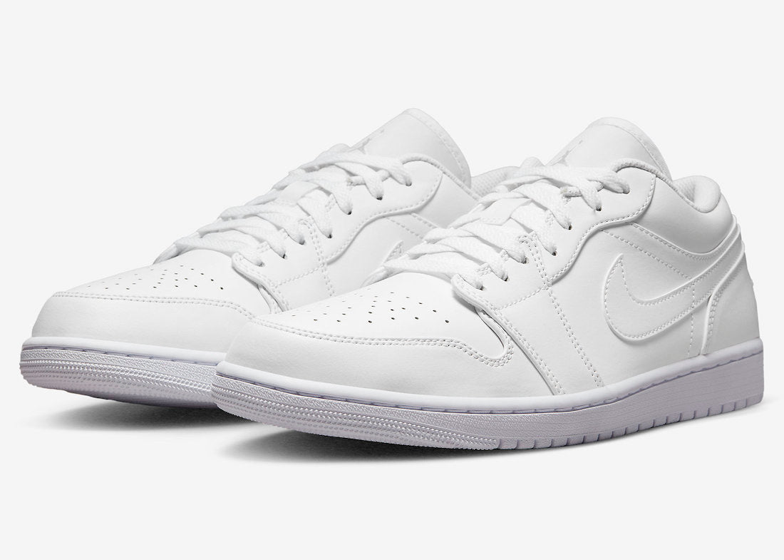 Men's Air Jordan 1 Low "Triple White" 553558-136