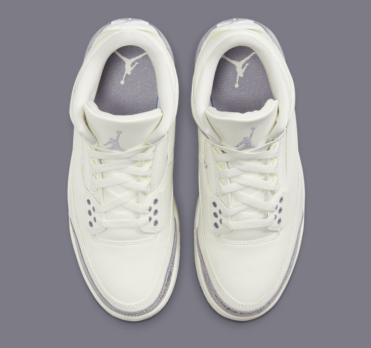 Women's Air Jordan 3 "Sail Metallic Silver" CK9246-100 Fashion Athletic Sneaker