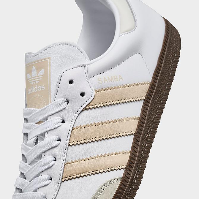 Women's Adidas Samba OG "White/Sand Strata" JH7300 Fashion Athletic Sneaker