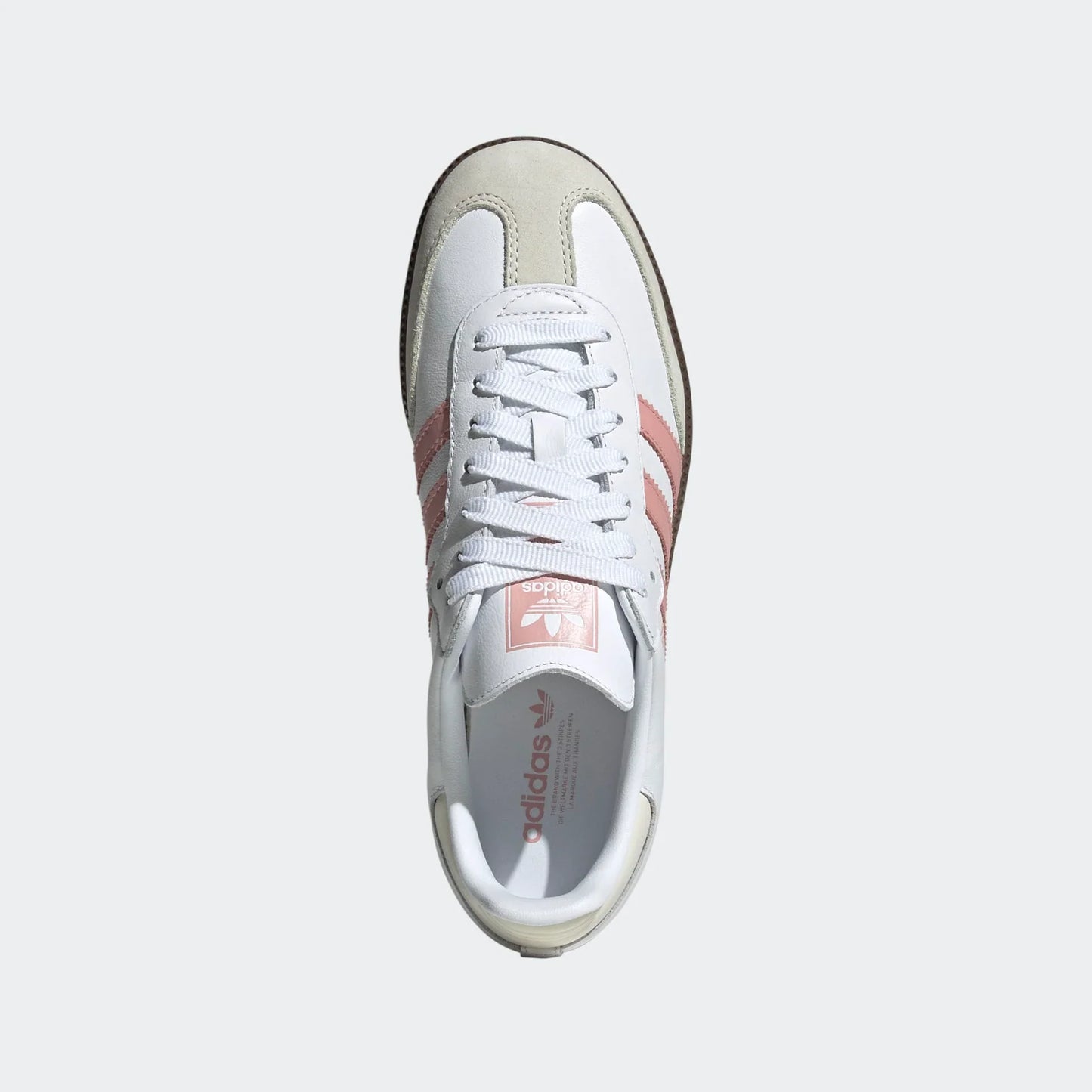 Women's Adidas Samba OG "White Wonder Mauve" JI2677 Athletic Fashion Sneaker