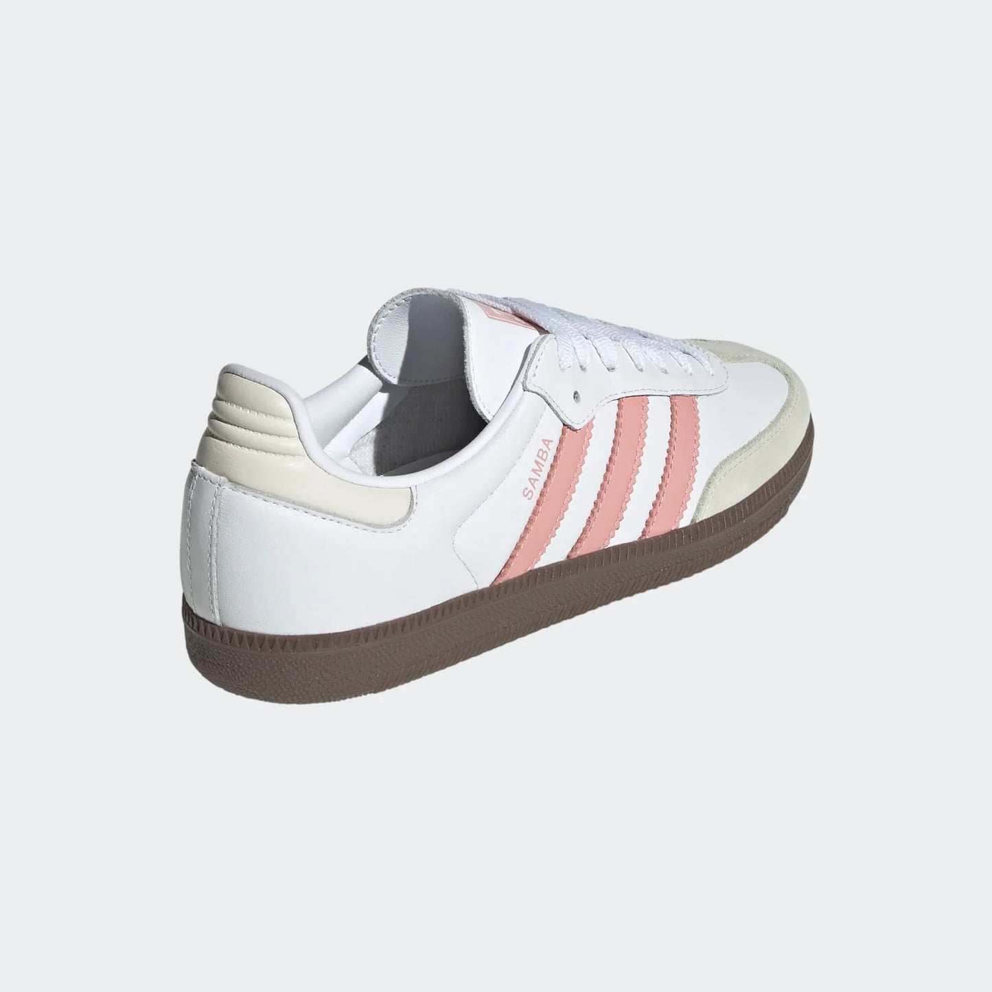 Women's Adidas Samba OG "White Wonder Mauve" JI2677 Athletic Fashion Sneaker