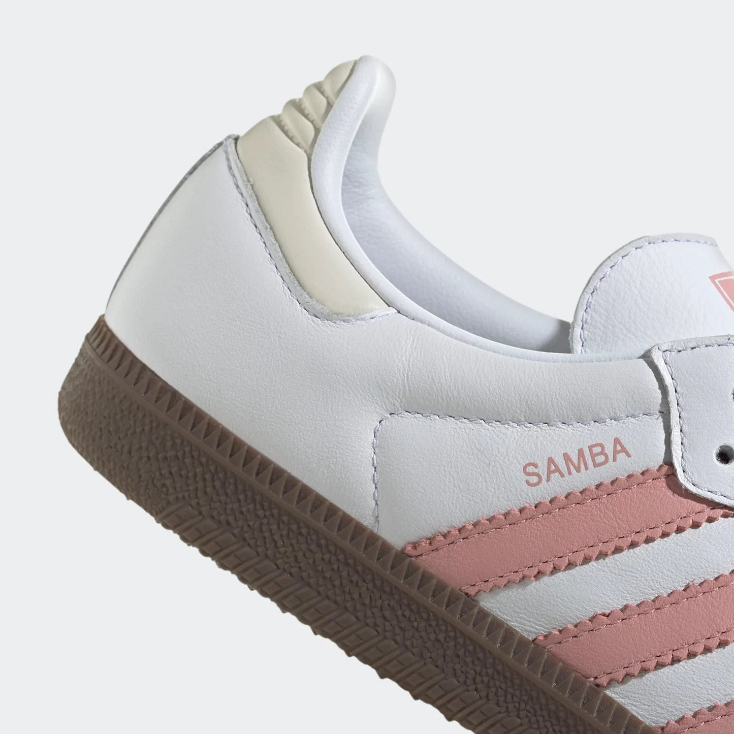 Women's Adidas Samba OG "White Wonder Mauve" JI2677 Athletic Fashion Sneaker