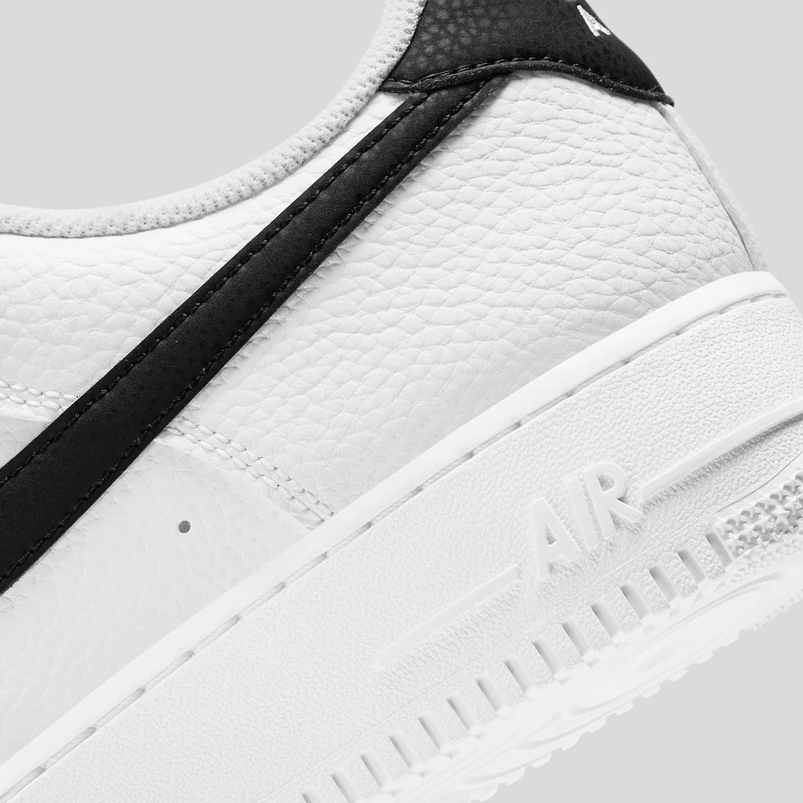 Men's Nike Air Force 1 "Tumbled Leather Black/White"  CT2302-100 Fashion Athletic Sneaker