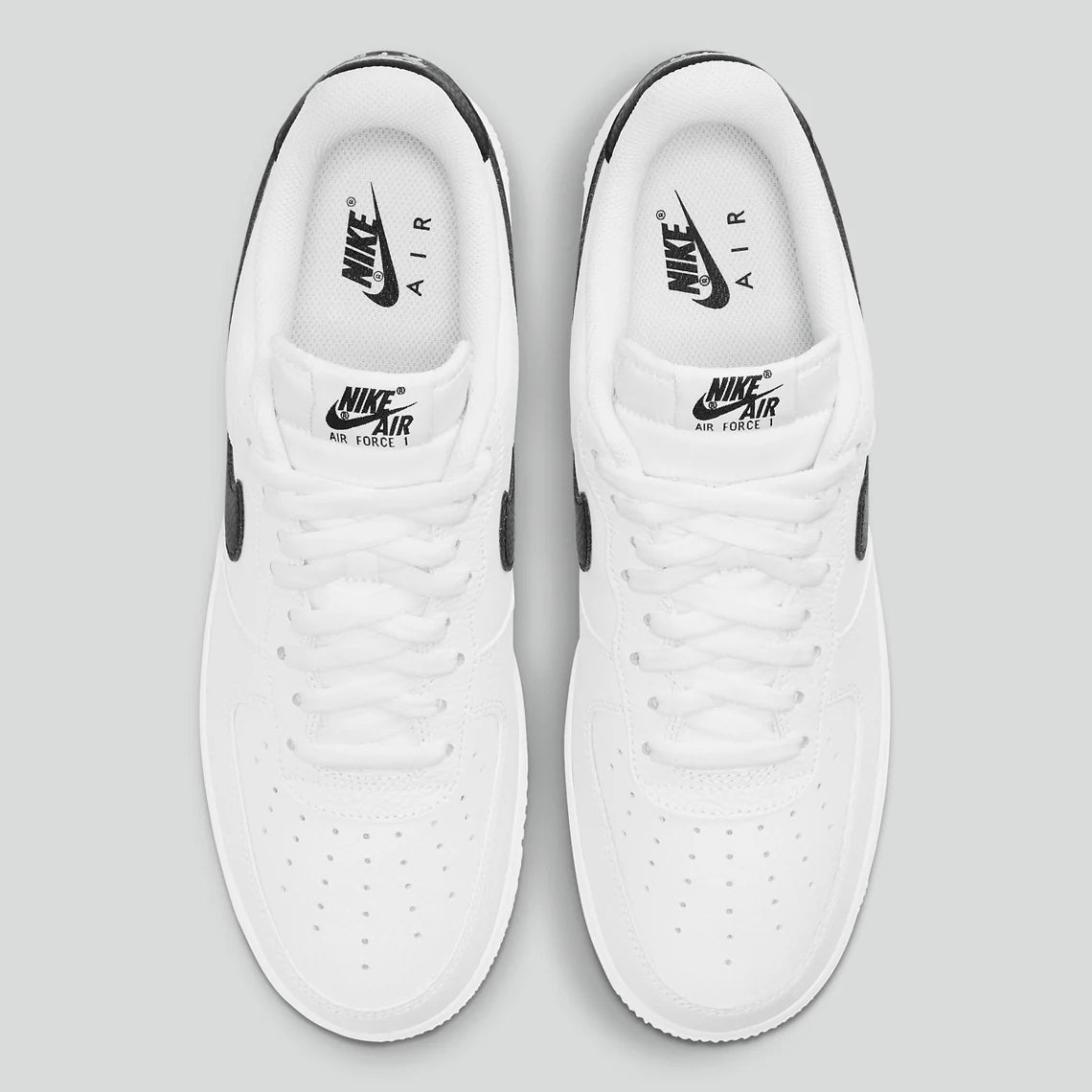 Men's Nike Air Force 1 "Tumbled Leather Black/White"  CT2302-100 Fashion Athletic Sneaker