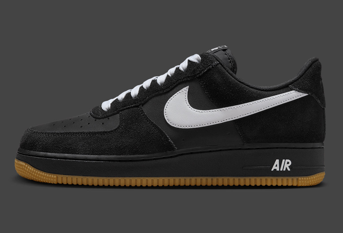 Men's Nike Air Force 1 "Black Gum" IB6388-001 Fashion Athletic Sneaker