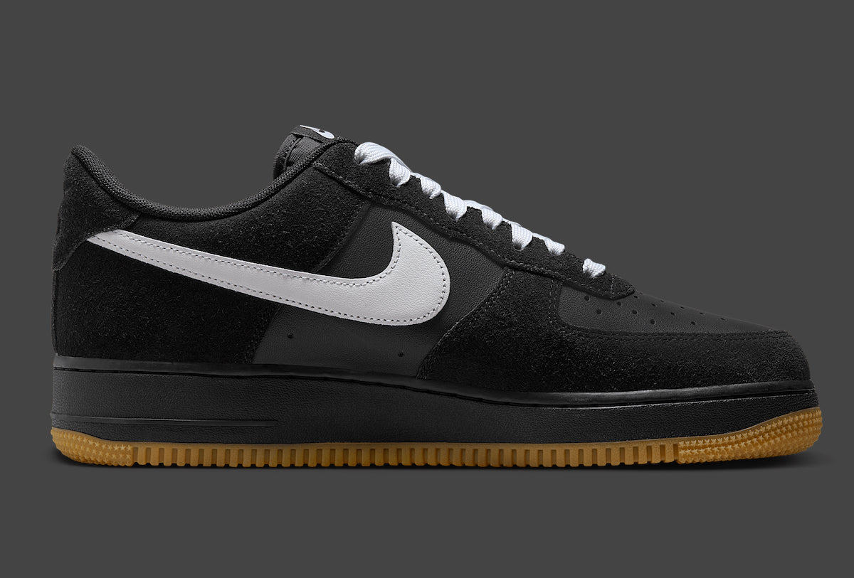 Men's Nike Air Force 1 "Black Gum" IB6388-001 Fashion Athletic Sneaker