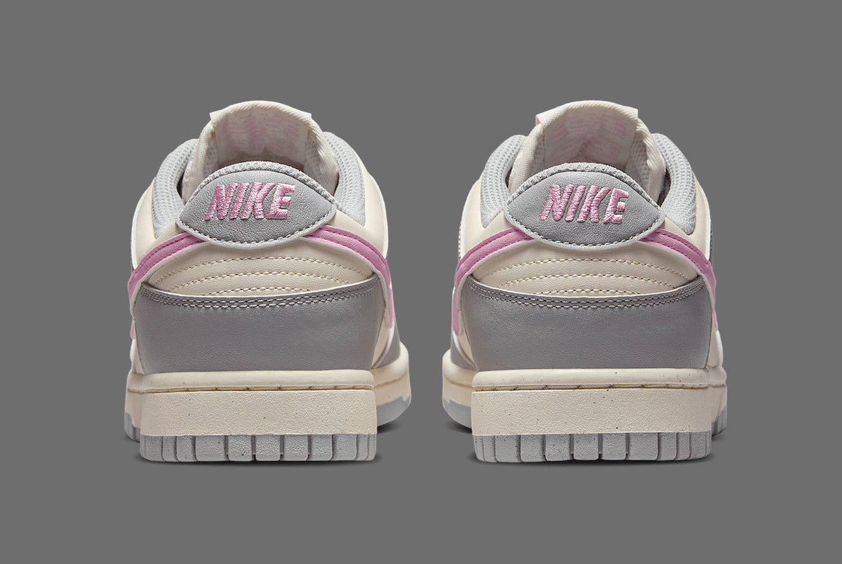 Women's Nike Dunk Low "Light Smoke Grey/ Pink Rise" DD1873-002 Fashion Athletic Sneaker