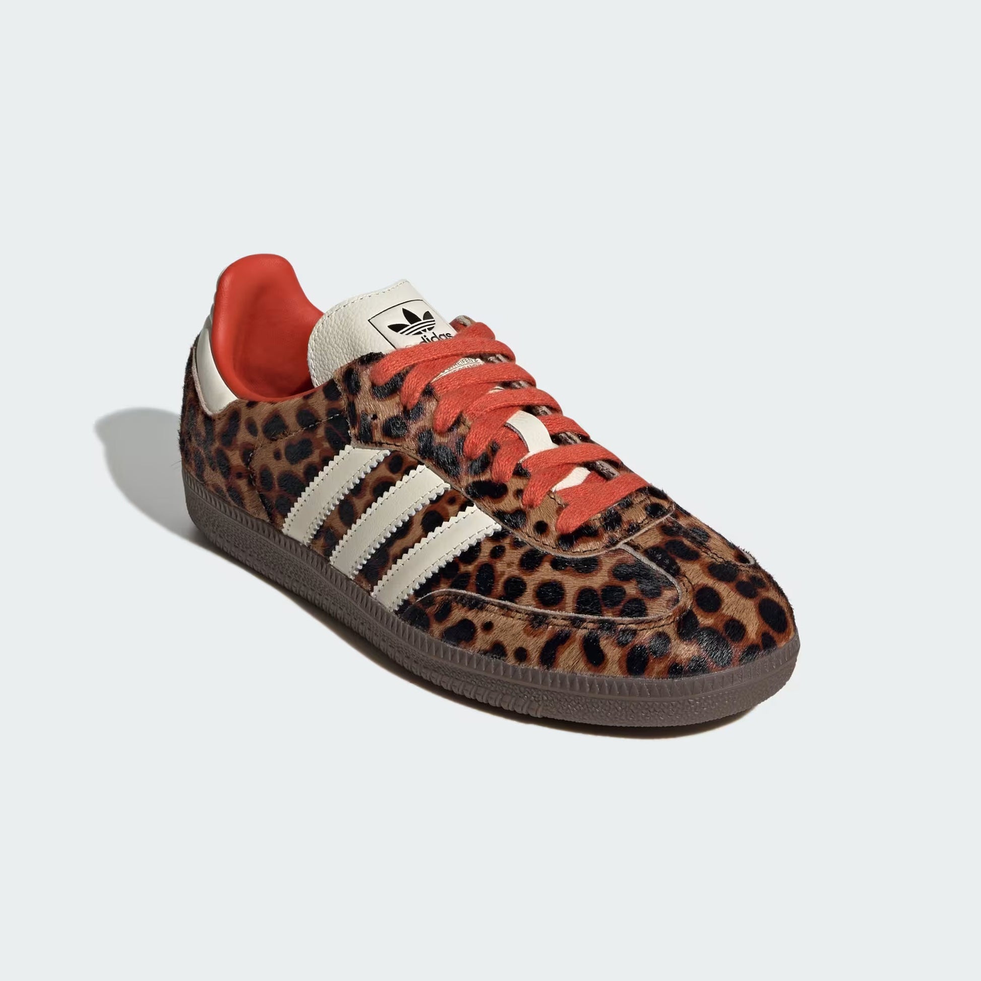 Women's Adidas Samba OG "Red Leopard" JI2734 Fashion Athletic Sneaker