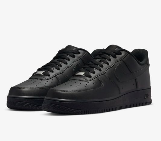 Men's Air Force 1 "Triple Black" Fashion Athletic Training Sneaker