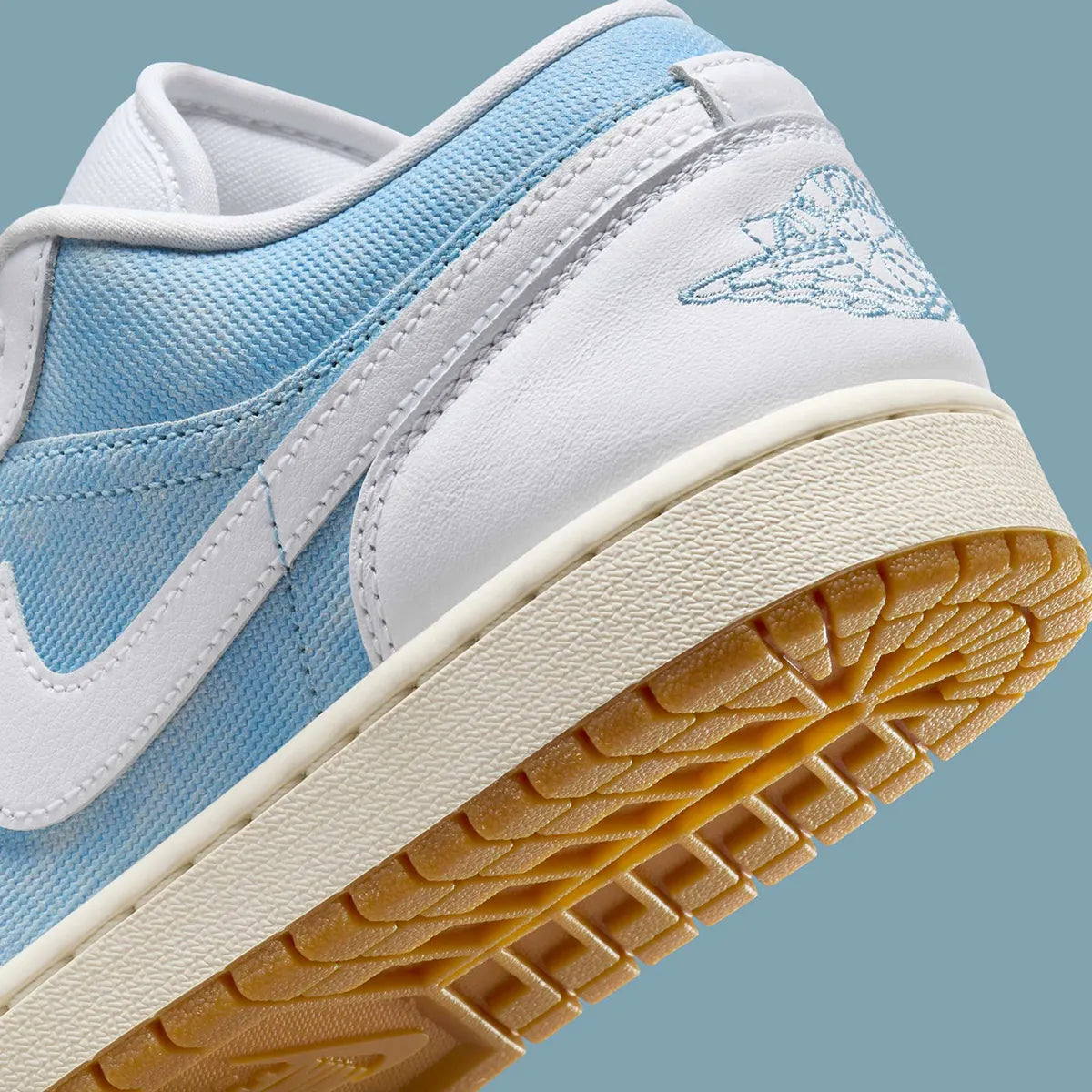 Women's Air Jordan 1 Low "Denim" HQ2004-400 Fashion Athletic Sneaker Blue Jean