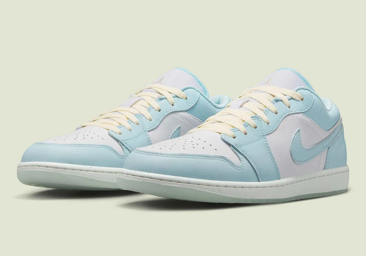 Men's Air Jordan 1 Low SE "Glacier Blue" HJ5999-400 Fashion Athletic Sneaker