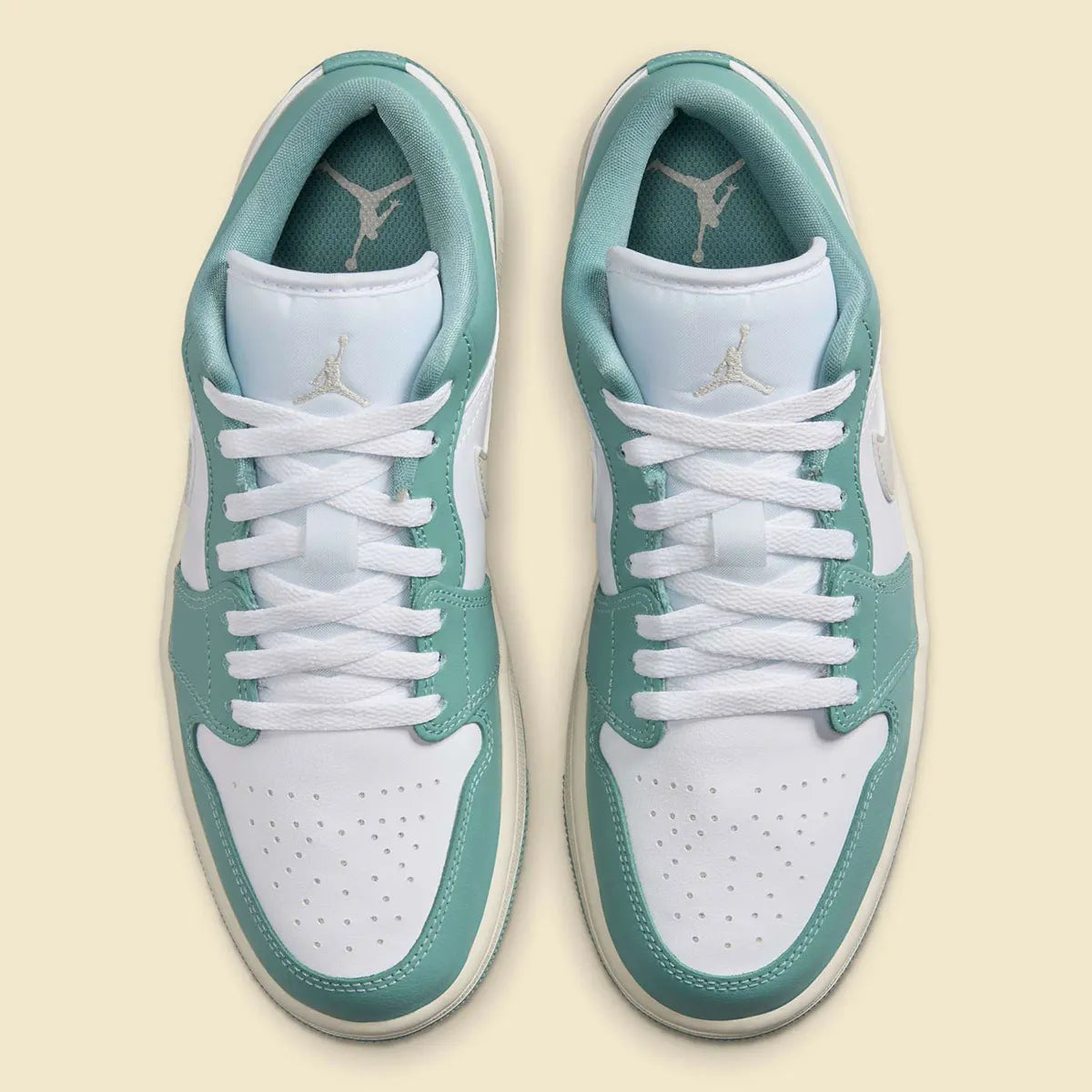 Women's Air Jordan 1 Low "White/Cannon Green"  DC0774-138 Fashion Athletic Sneaker