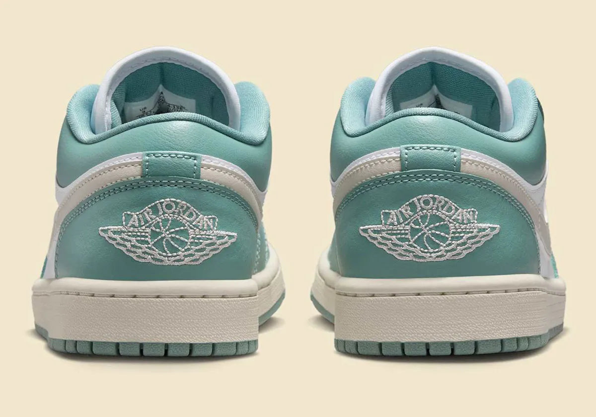 Women's Air Jordan 1 Low "White/Cannon Green"  DC0774-138 Fashion Athletic Sneaker