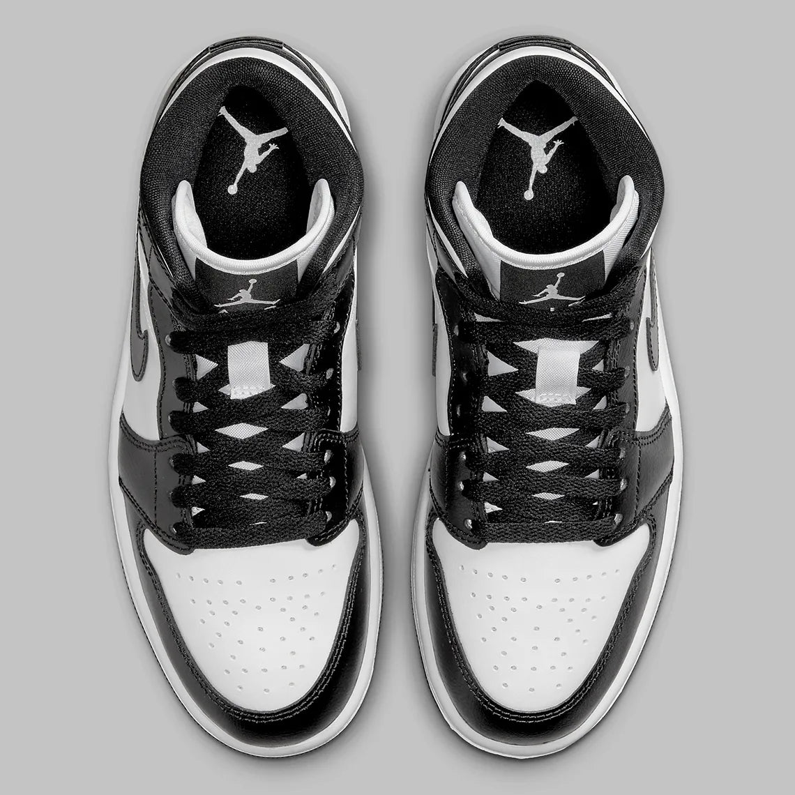 Women's Air Jordan 1 Mid "Panda" Black/White DV0991-101 Fashion Athletic Sneaker