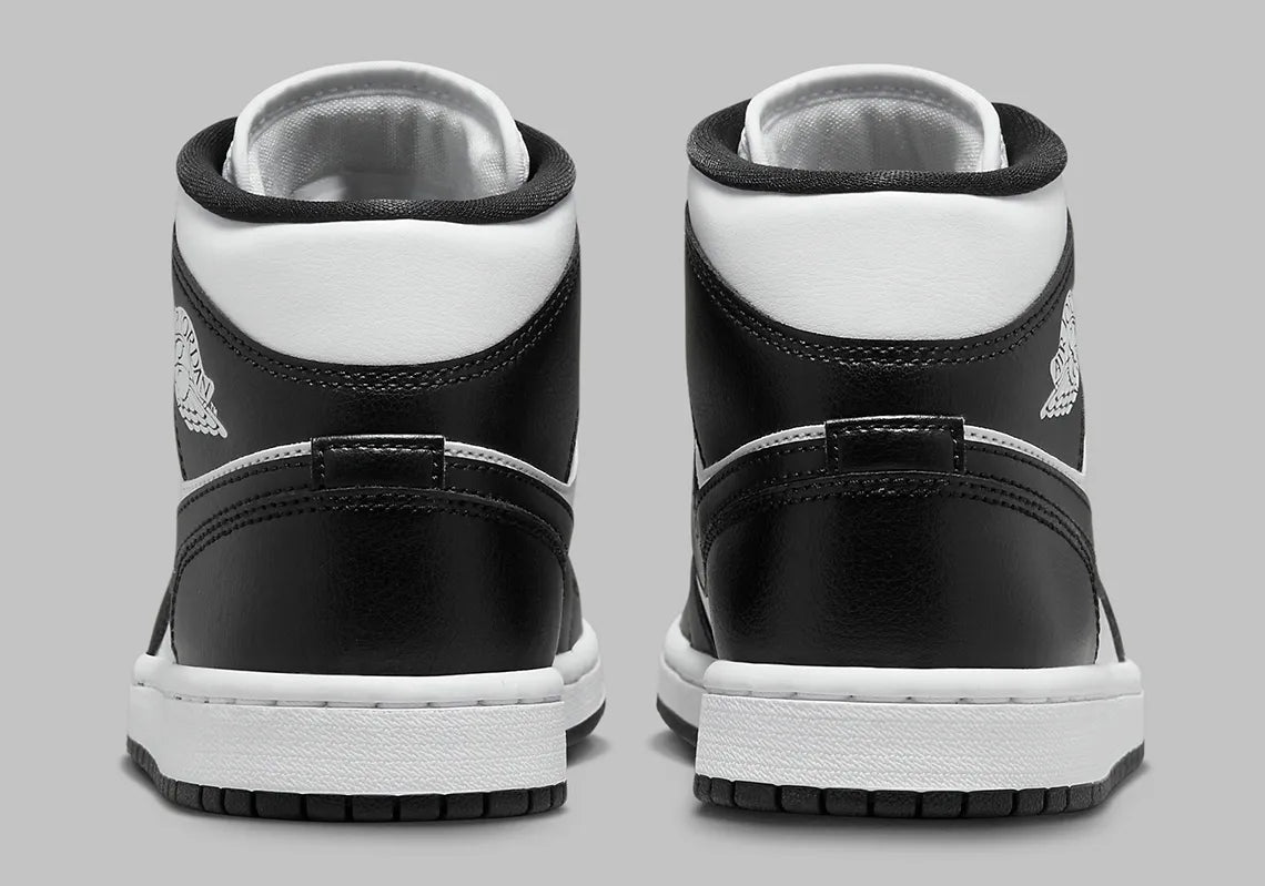 Women's Air Jordan 1 Mid "Panda" Black/White DV0991-101 Fashion Athletic Sneaker