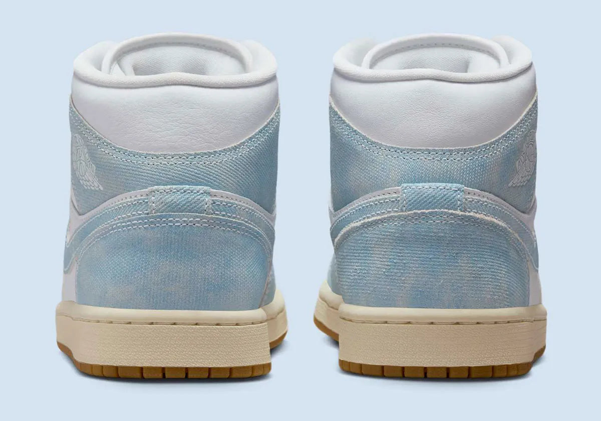 Women's Air Jordan 1 Mid SE "Denim Gum" HQ2005-100 Fashion Athletic Sneaker