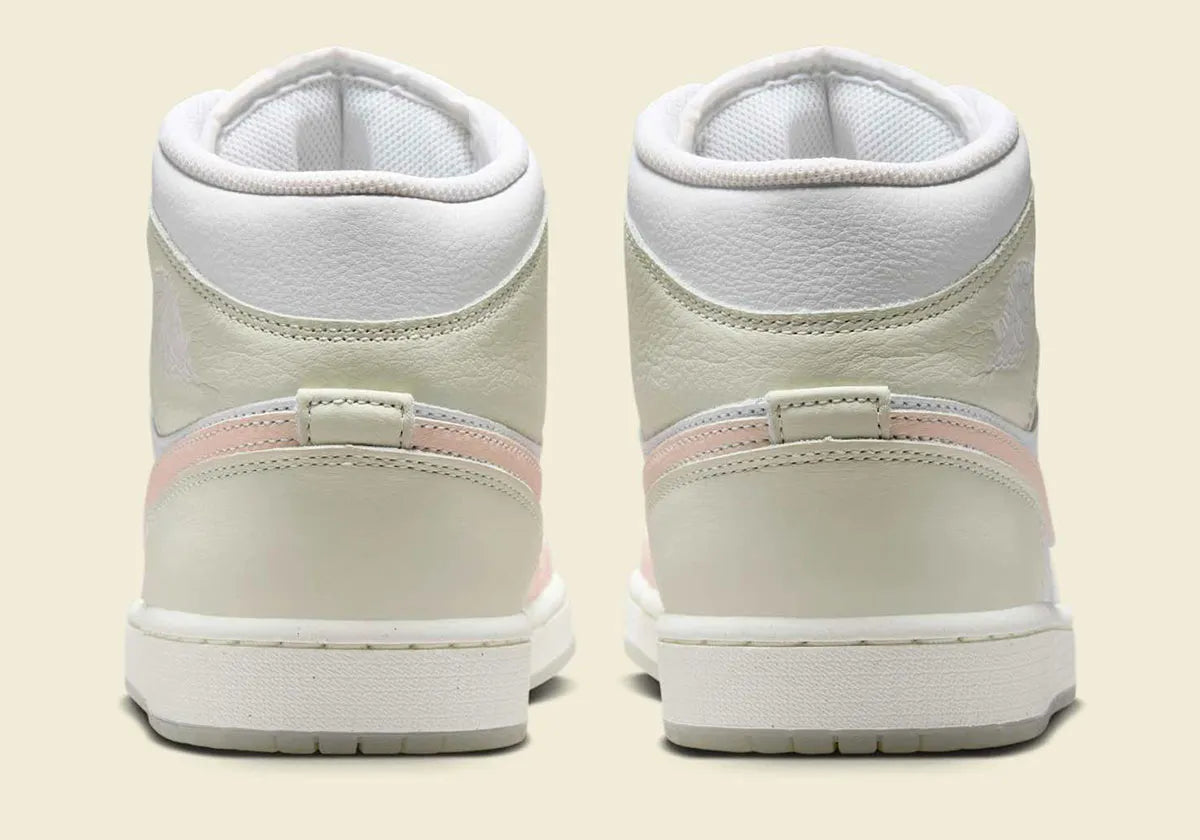 Men's/GS Air Jordan 1 Mid SE "Flamingo" HJ6654-100 Fashion Athletic Sneaker