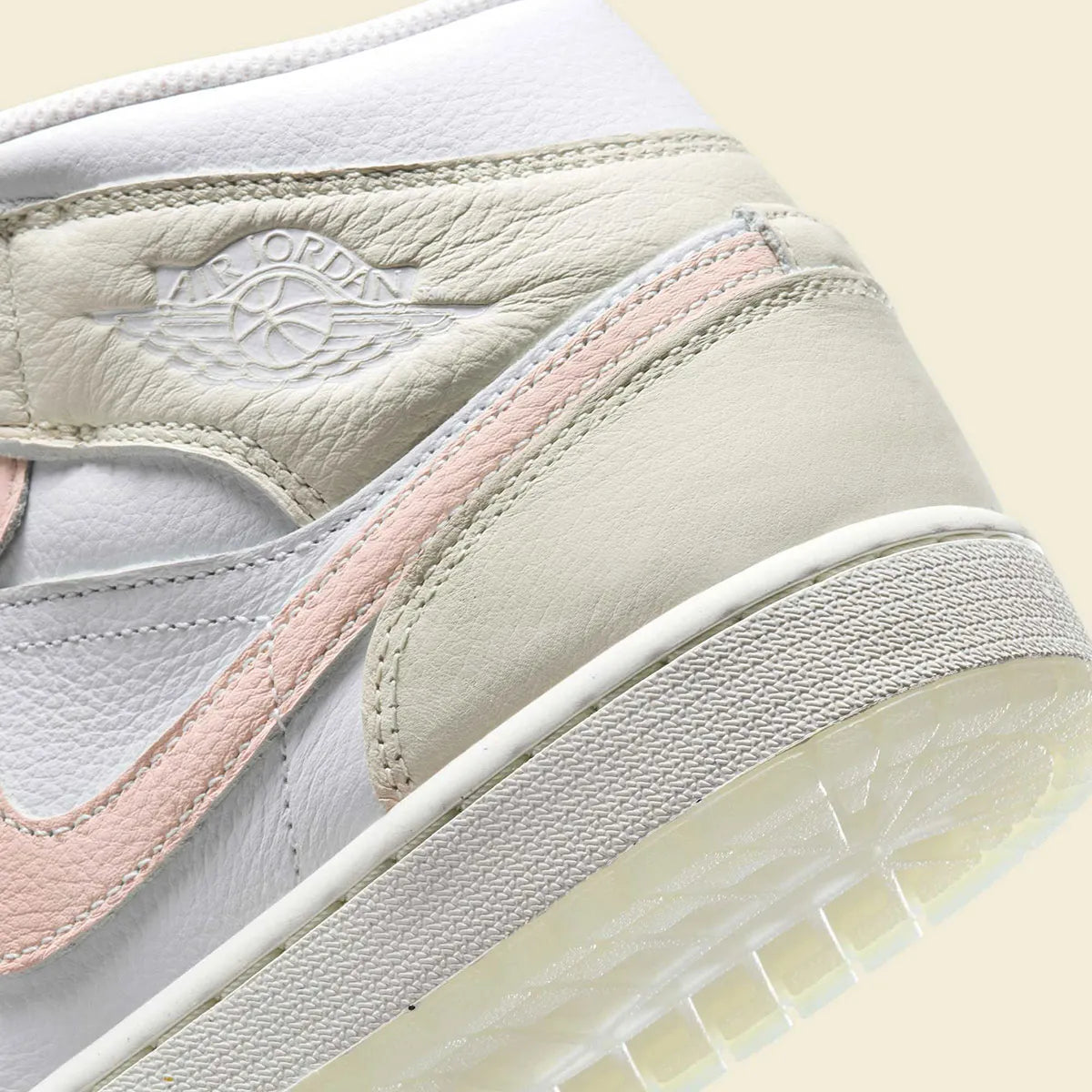 Men's/GS Air Jordan 1 Mid SE "Flamingo" HJ6654-100 Fashion Athletic Sneaker