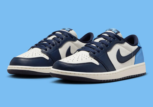 Air Jordan 1 Low GS "Obsidian" Athletic Fashion Sneaker