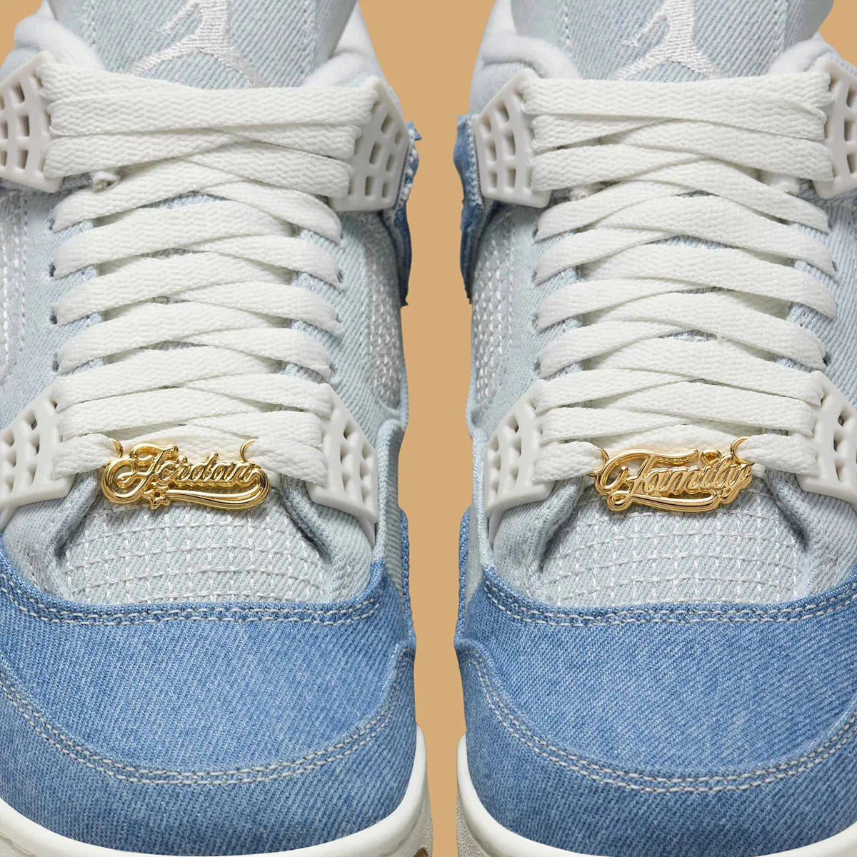 Women's Air Jordan 4 "Denim" IB6716-100 Fashion Athletic Sneaker Blue Jean Shoe