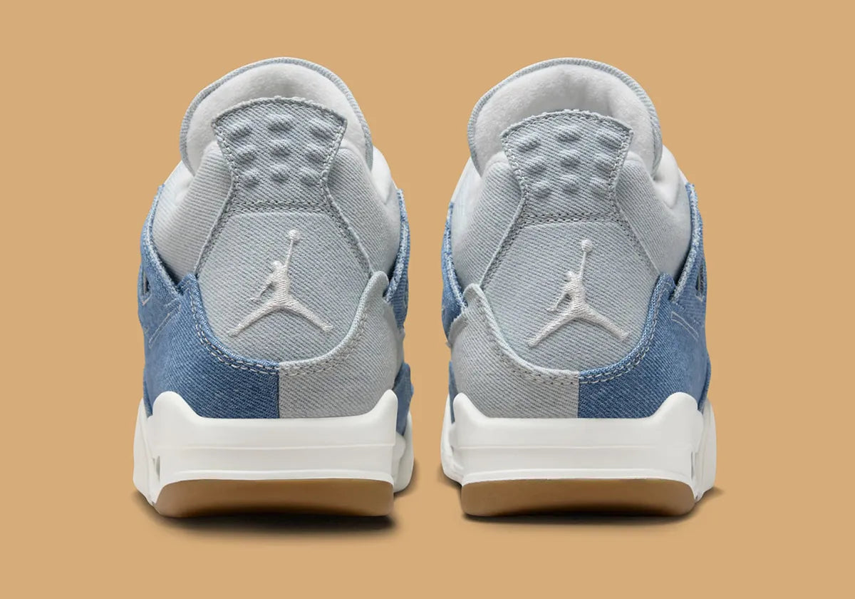 Women's Air Jordan 4 "Denim" IB6716-100 Fashion Athletic Sneaker Blue Jean Shoe