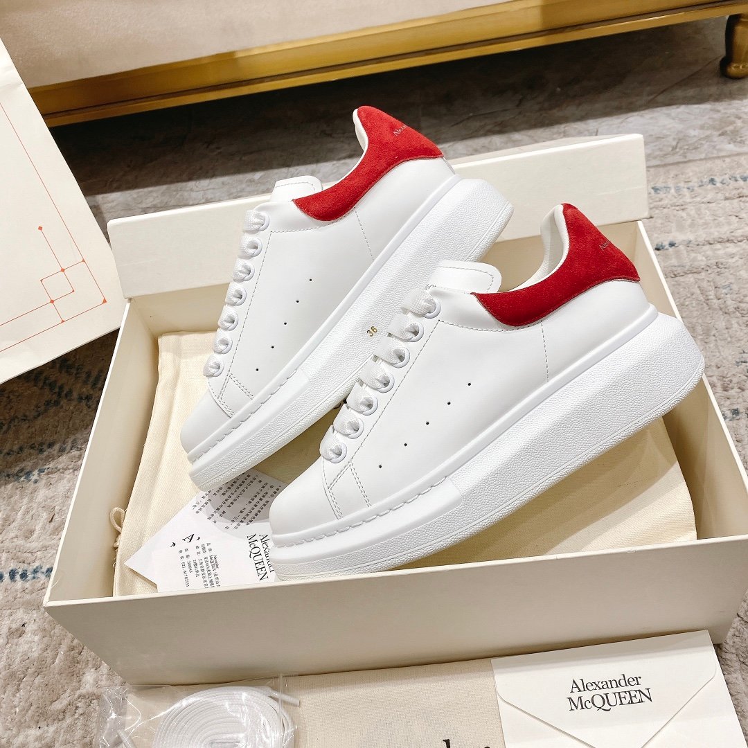 Alexander McQueen Oversized Sneaker in White/lust Red EU35 – EU45