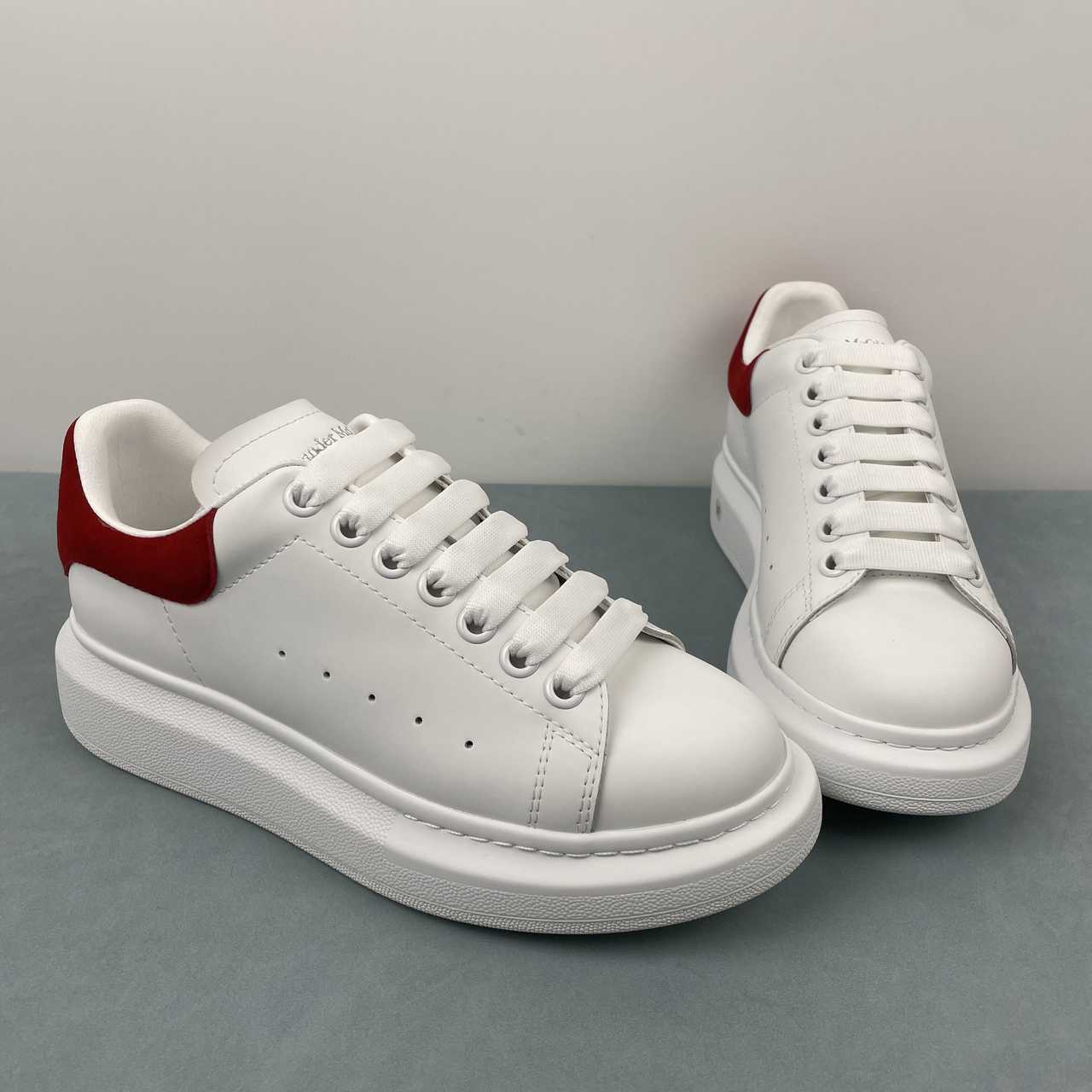 Alexander McQueen White and Red Trainers